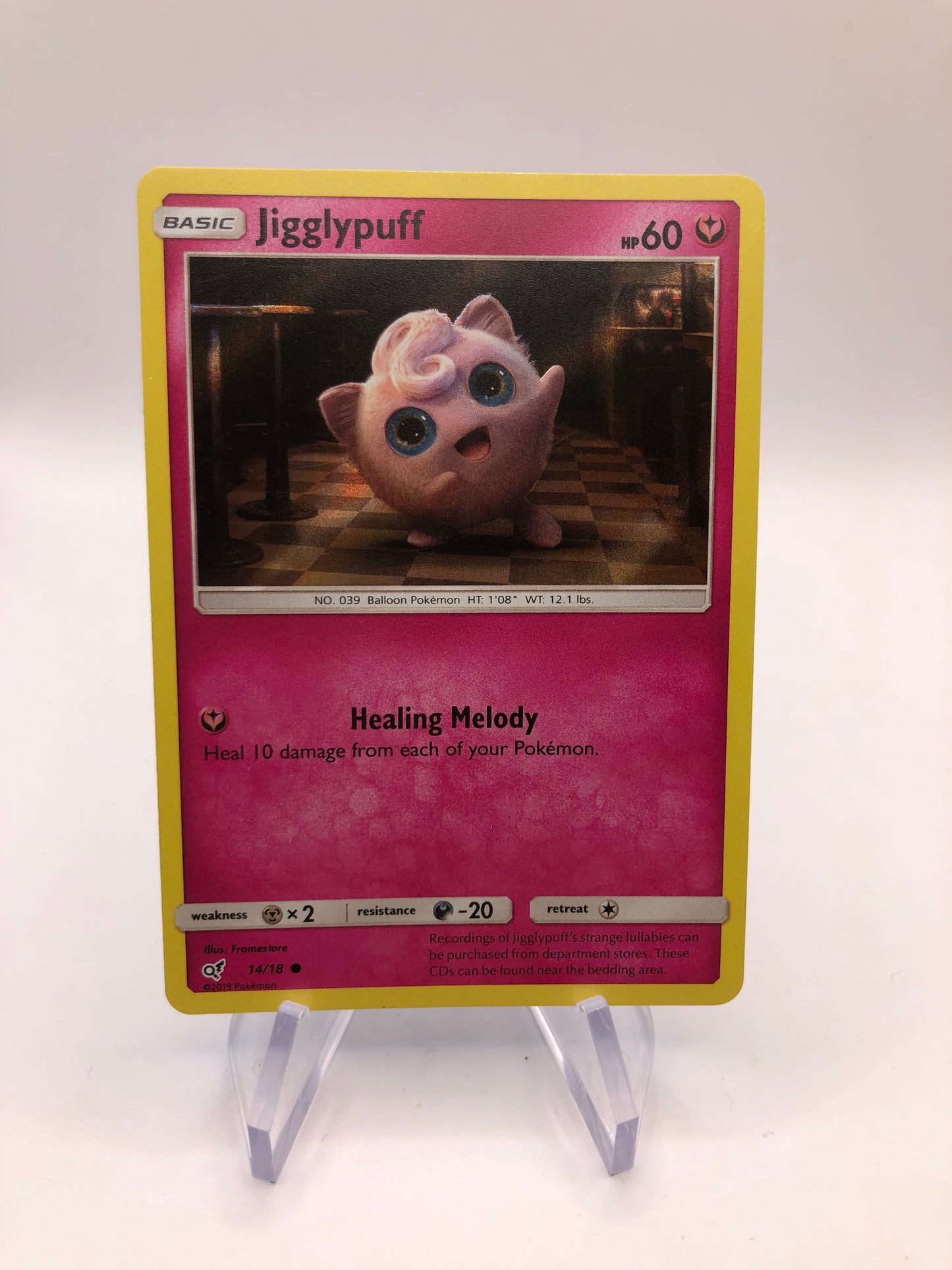 Pokemon Karte Holo Jigglypuff 14/18 Englisch