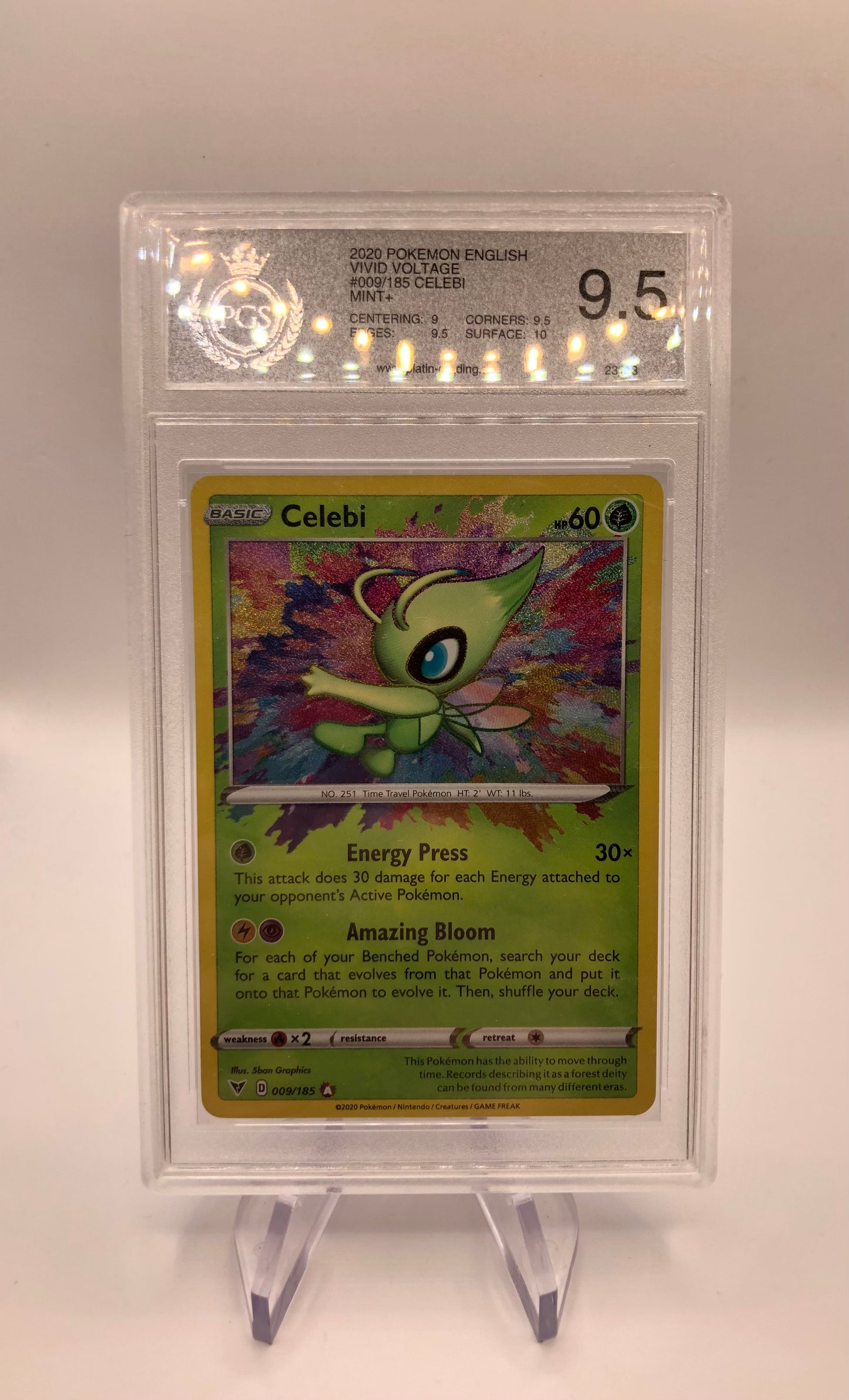 Pokemon Karte PGS 9,5 Celebi 9/185 Englisch