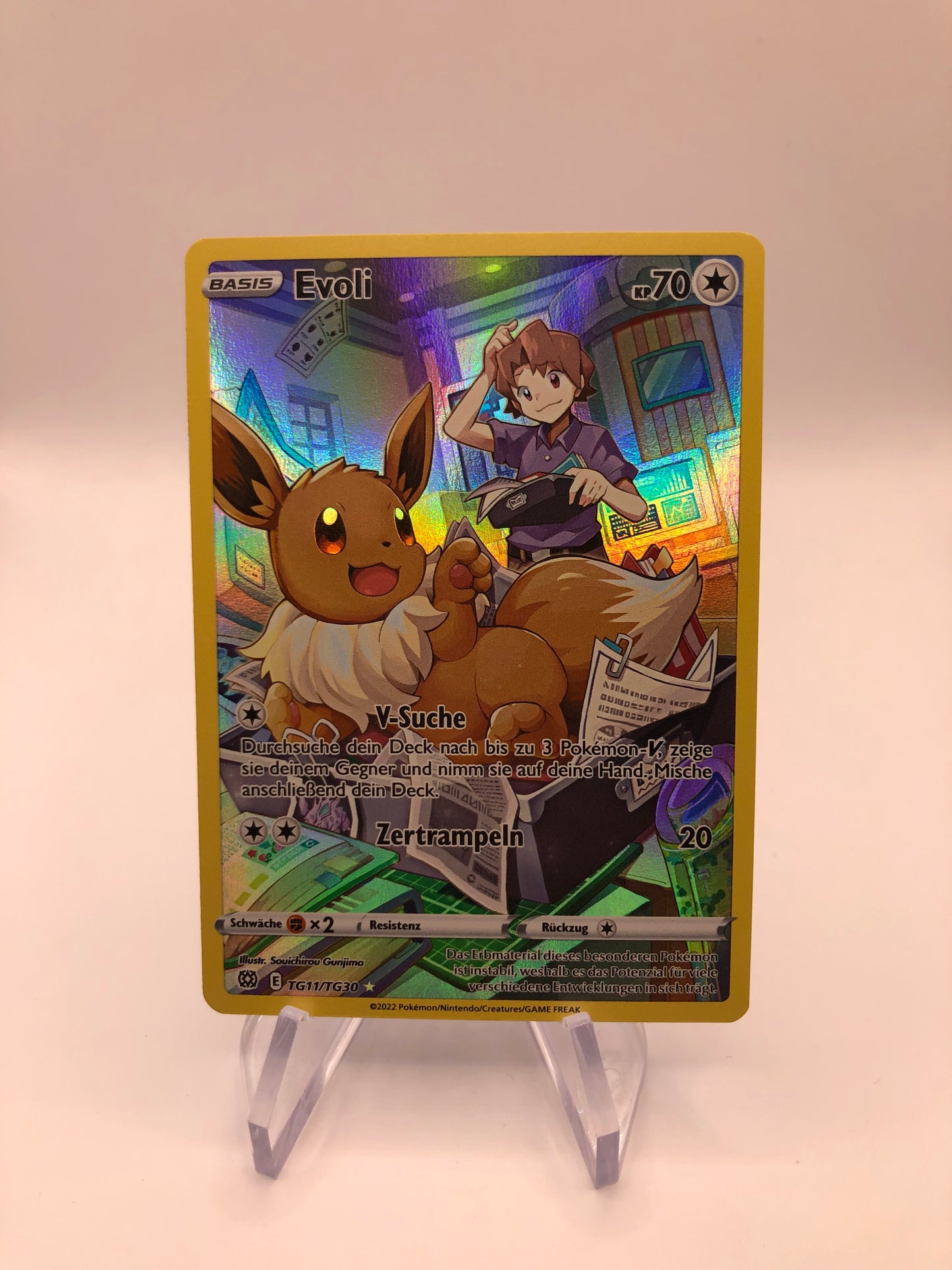 Pokemon Karte Art-Rare Evoli TG11/TG30 Deutsch
