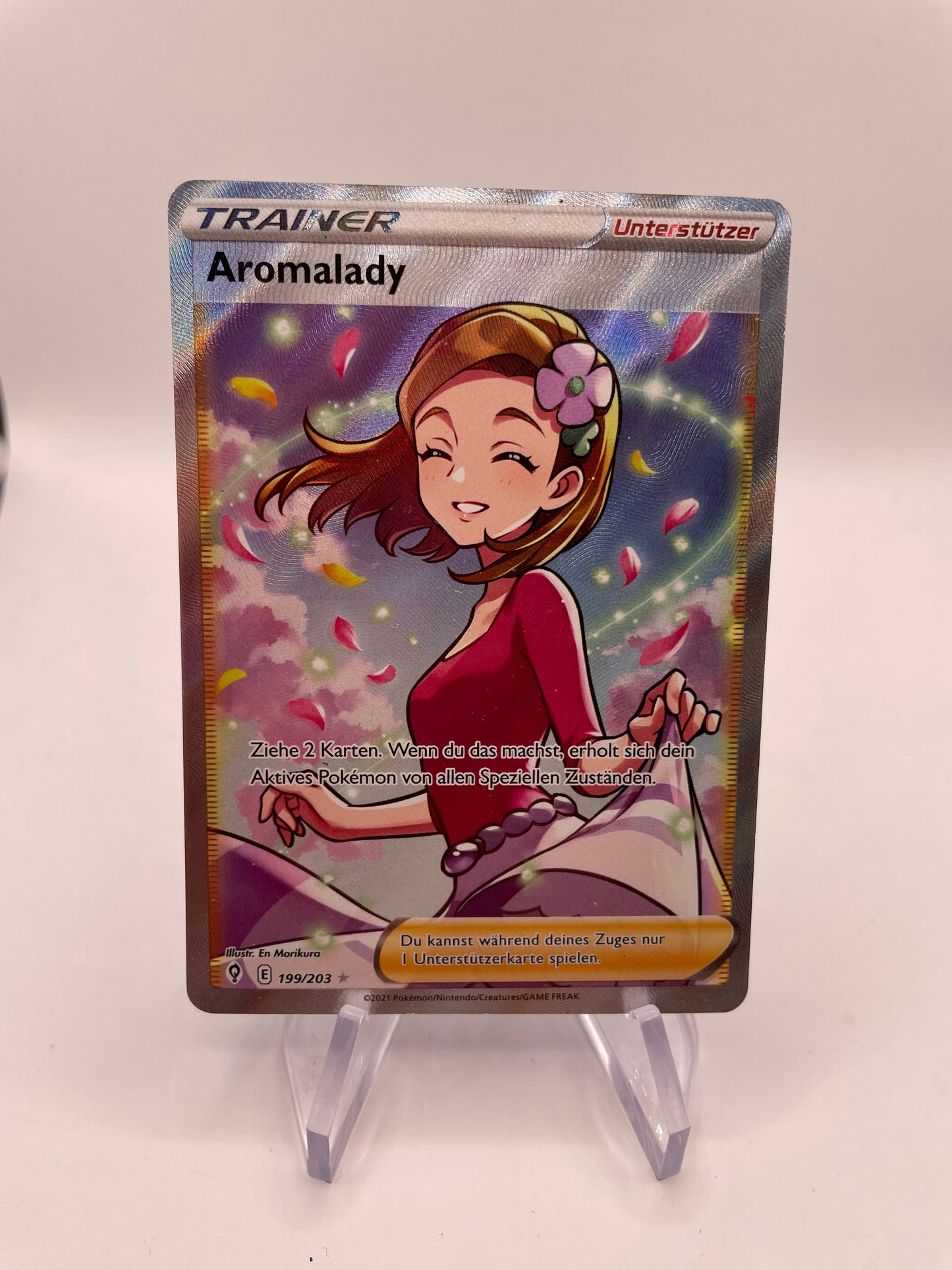 Pokémon Karte Trainer Aromalady 199/203 Deutsch