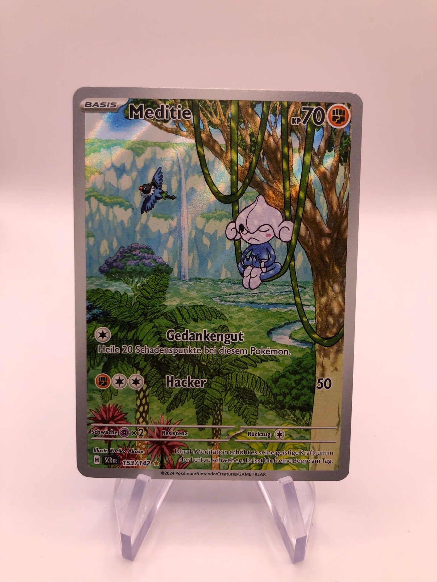 Pokemon Karte Art-Rare Meditie 153/142 Deutsch