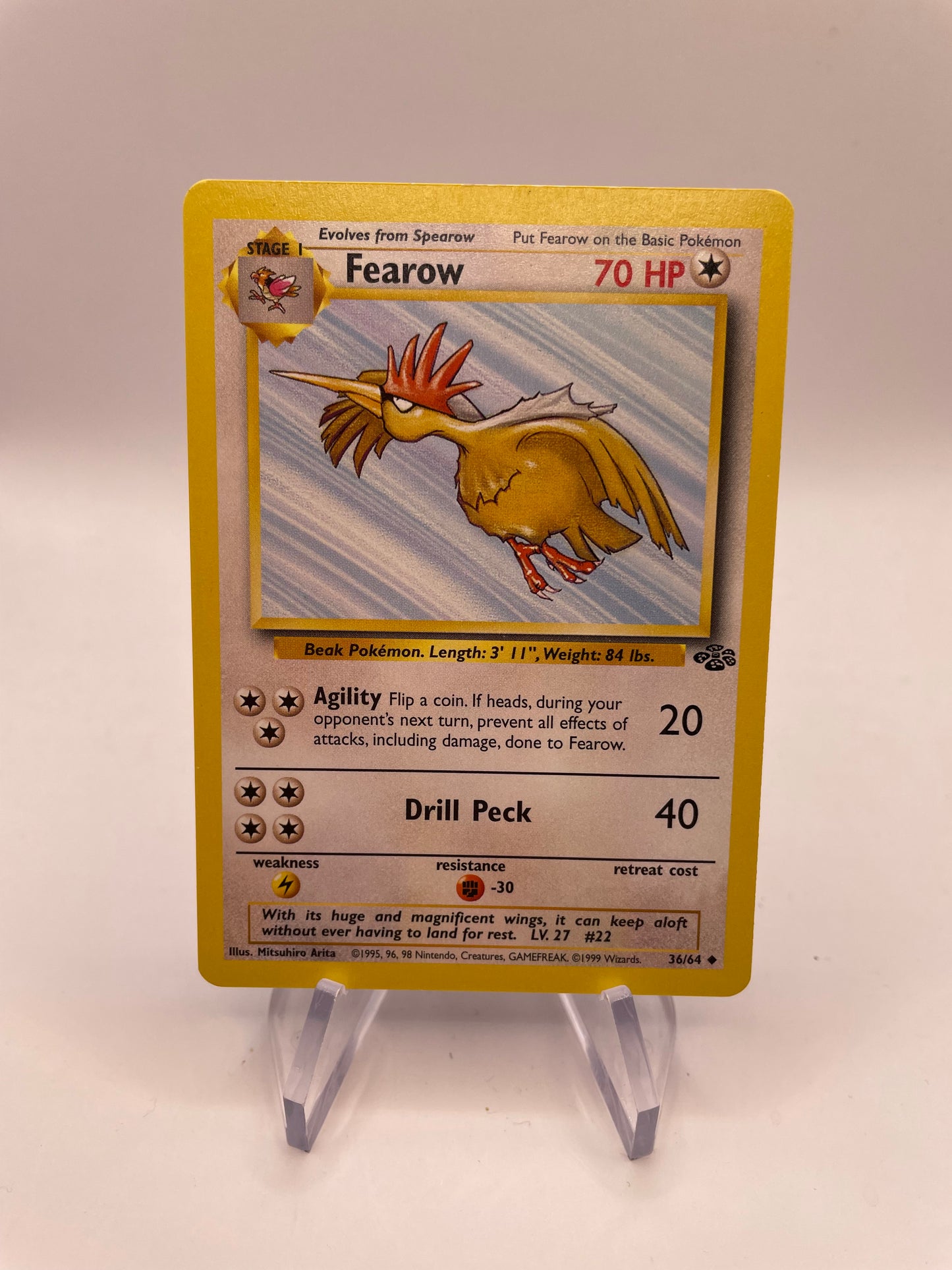 Pokemon Karte Fearow 36/64 Jungel Englisch