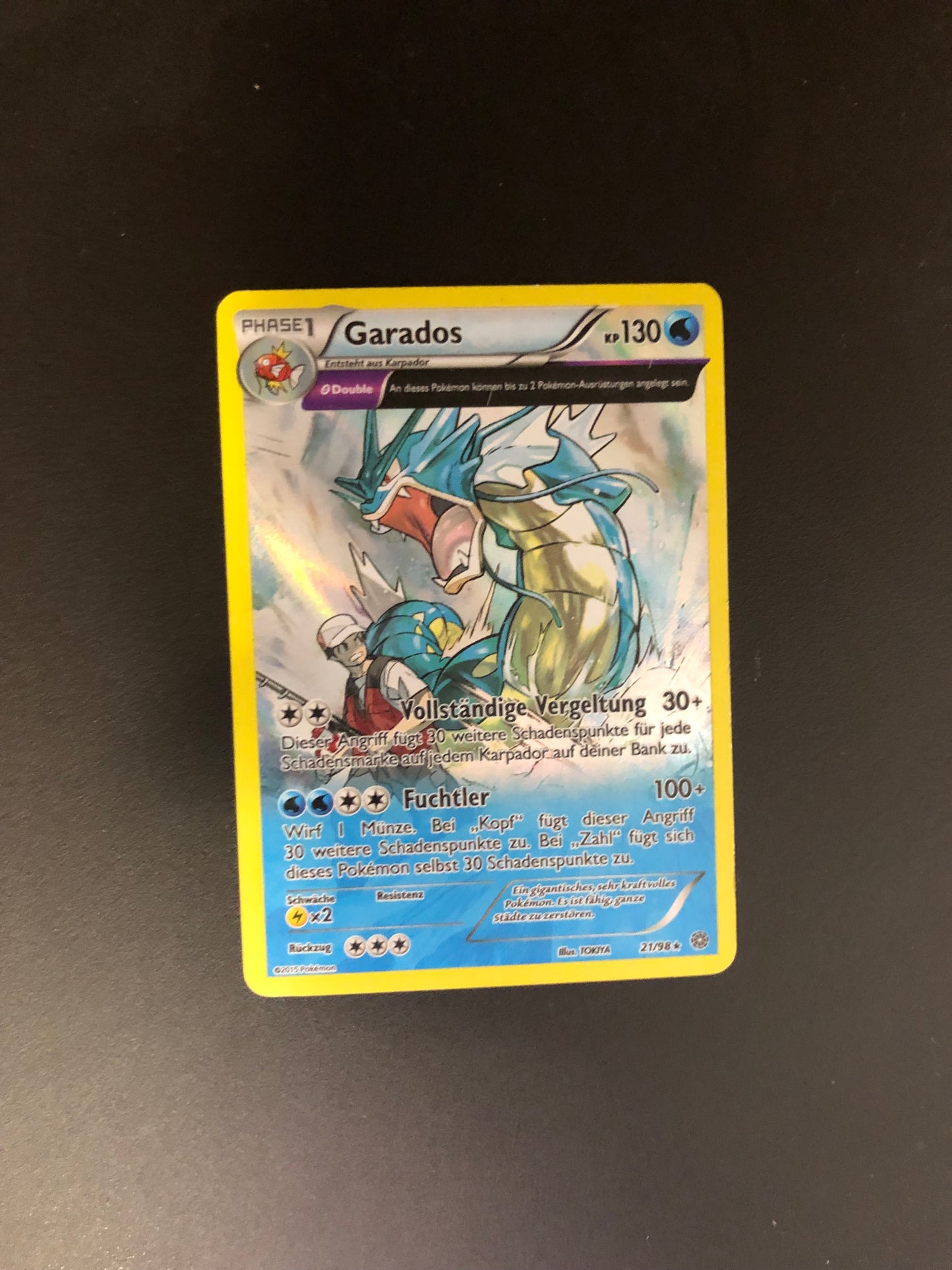 Pokemon Karte Revers Garados 21/98 Deutsch