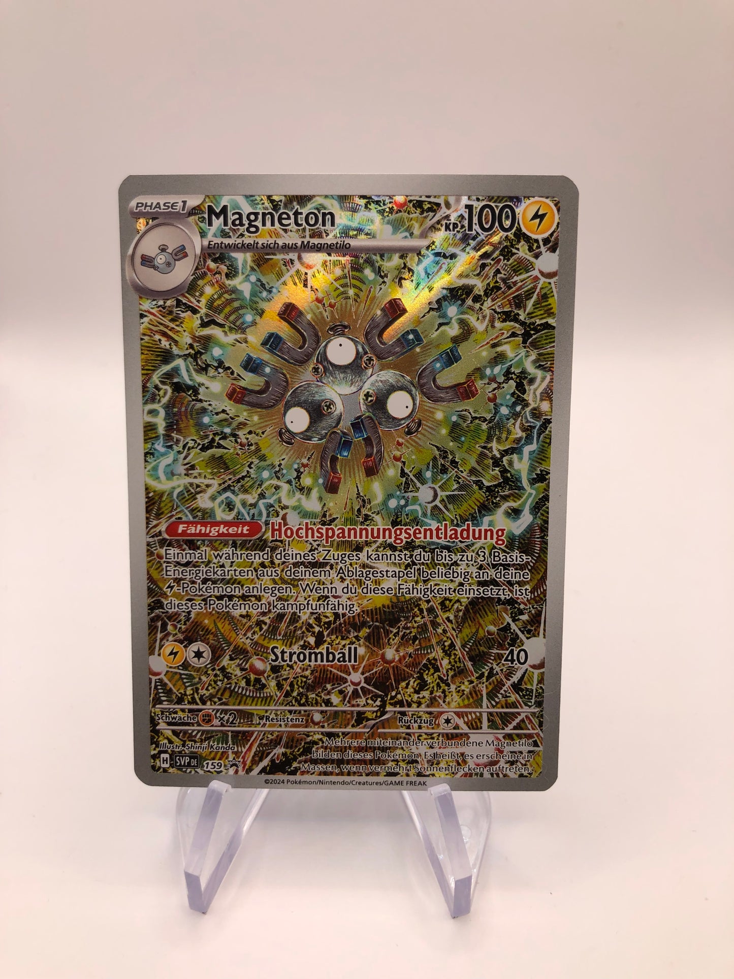 Pokemon Karte Art-Rare Promo Magneton 159 Deutsch