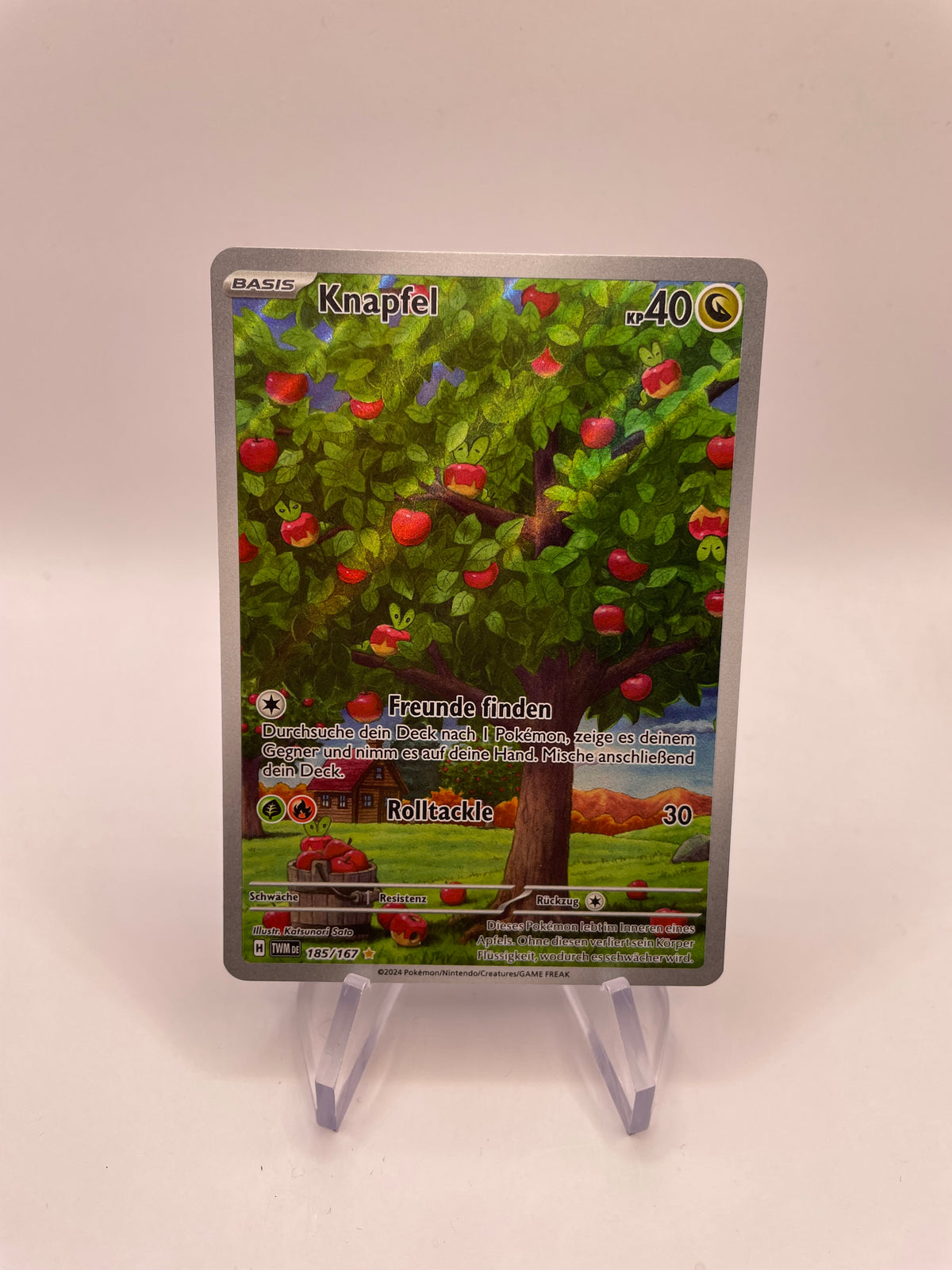 Pokemon Karte Art Rare Knapfel 185/167 Deutsch