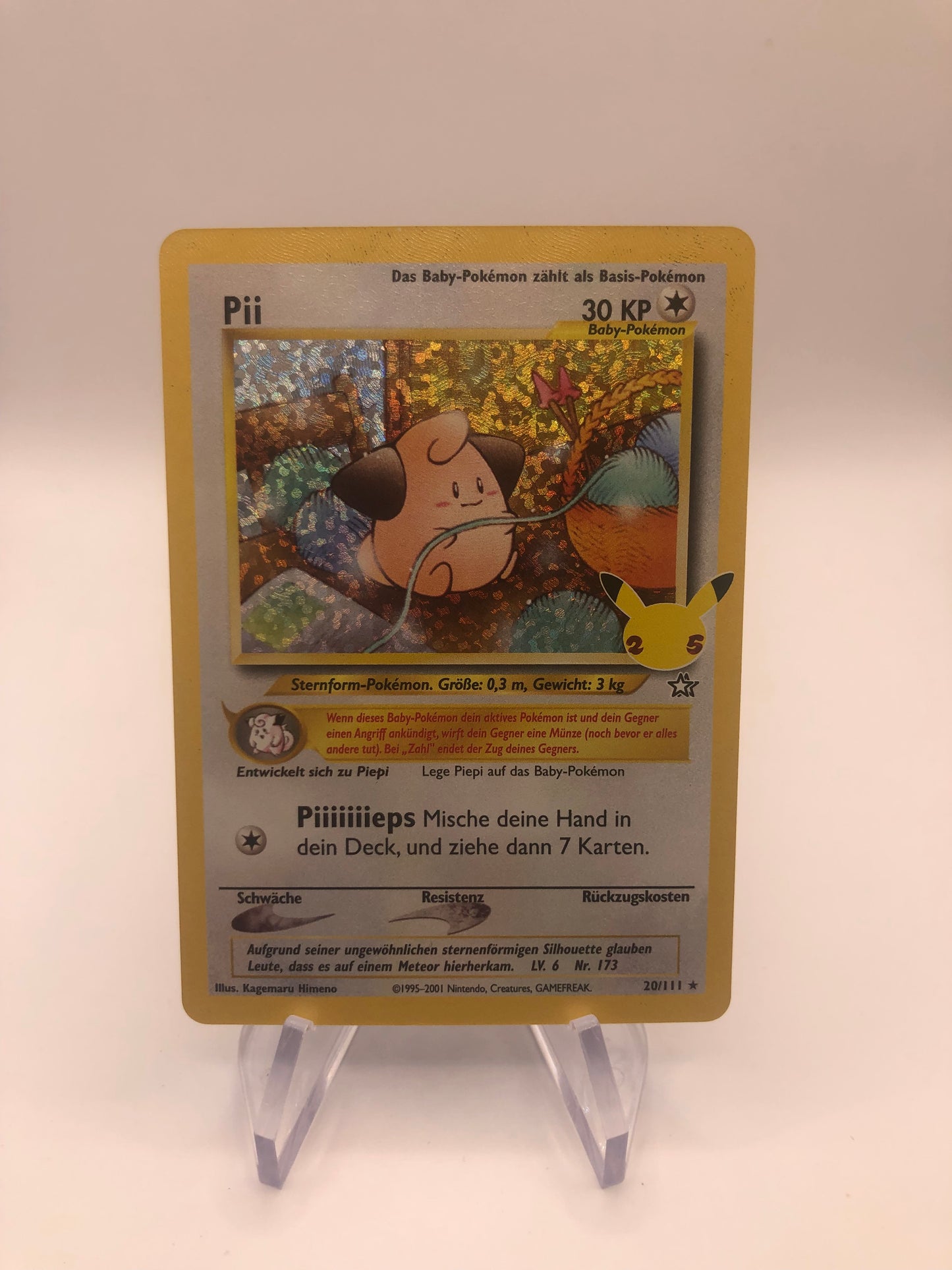 Pokemon Karte Holo Celebration Pii 20/111 Deutsch