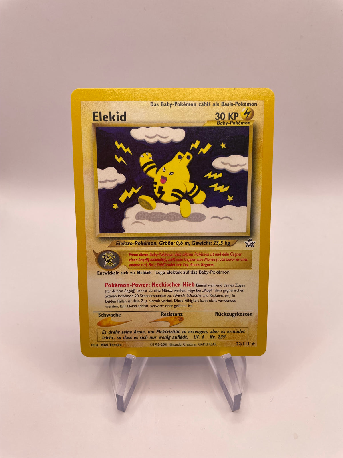 Pokemon Karte Elekid Neo Genesis 22/111 Deutsch
