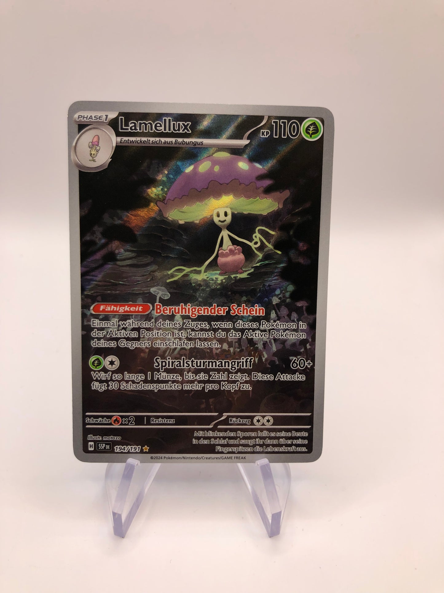 Pokemon Karte Art Rare Lamellux 194/191 Deutsch