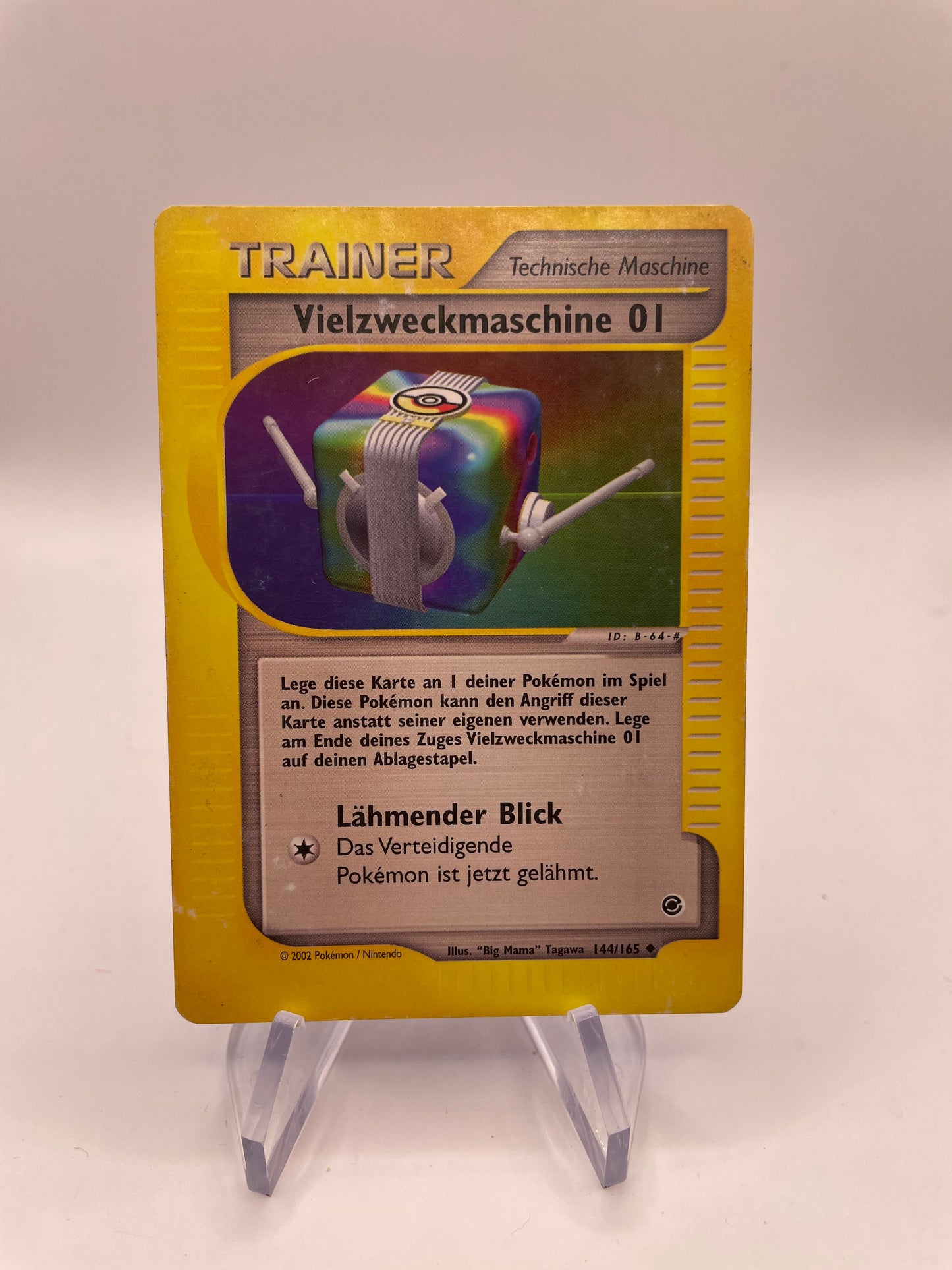 Pokemon Karte E-Series Trainer Vielzweckmaschine 01 144/165 Deutsch