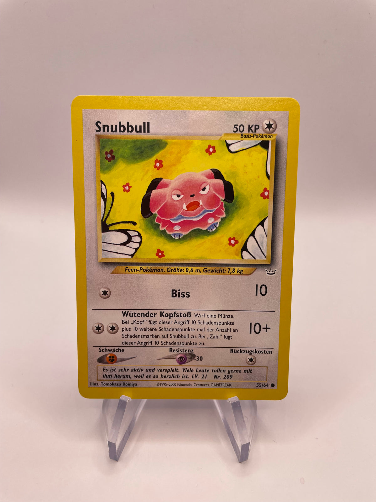 Pokemon Karte Neo Revelution Snubbull 55/64 Deutsch