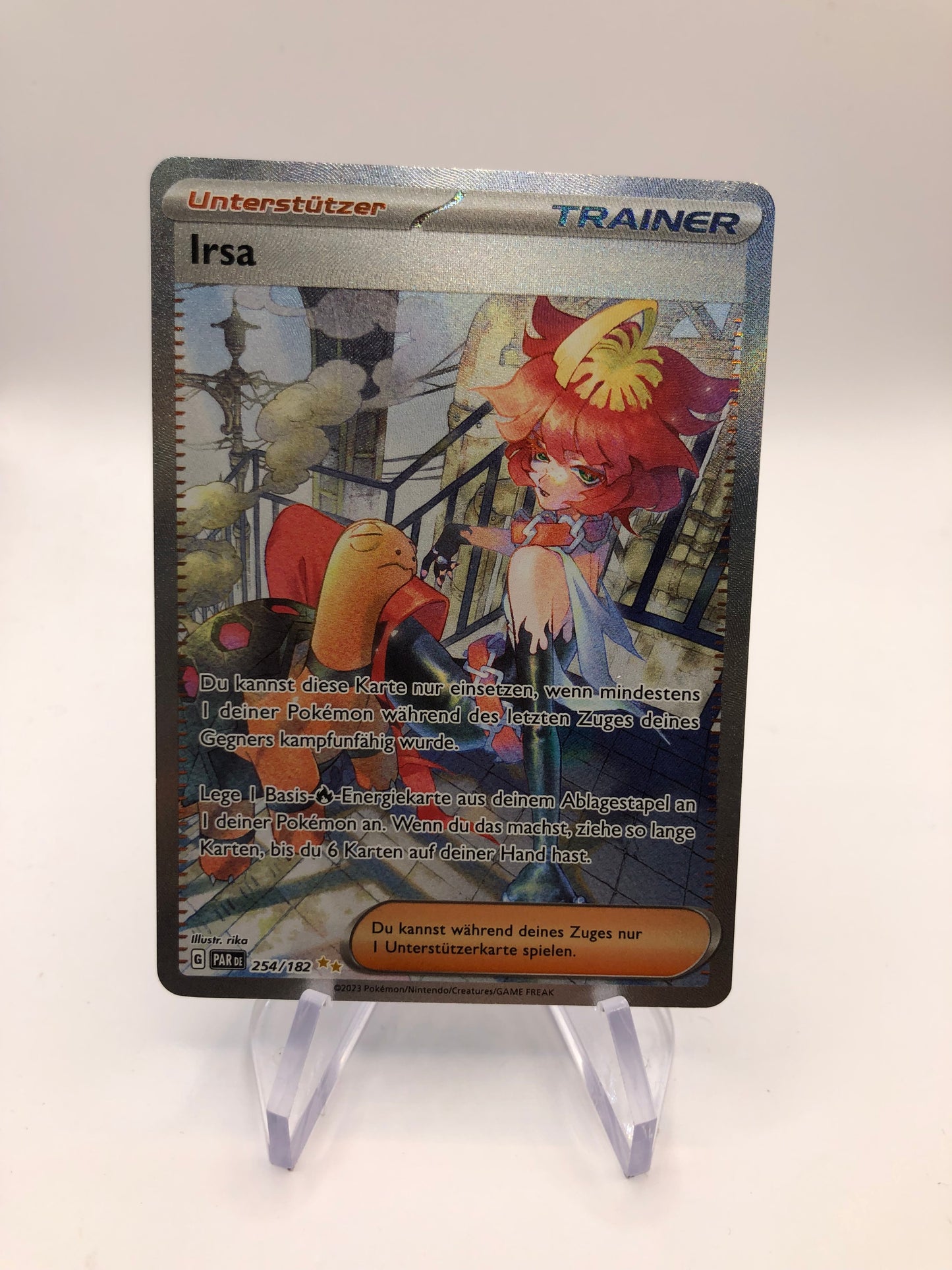 Pokemon Karte Trainer Irsa 254/182 Deutsch
