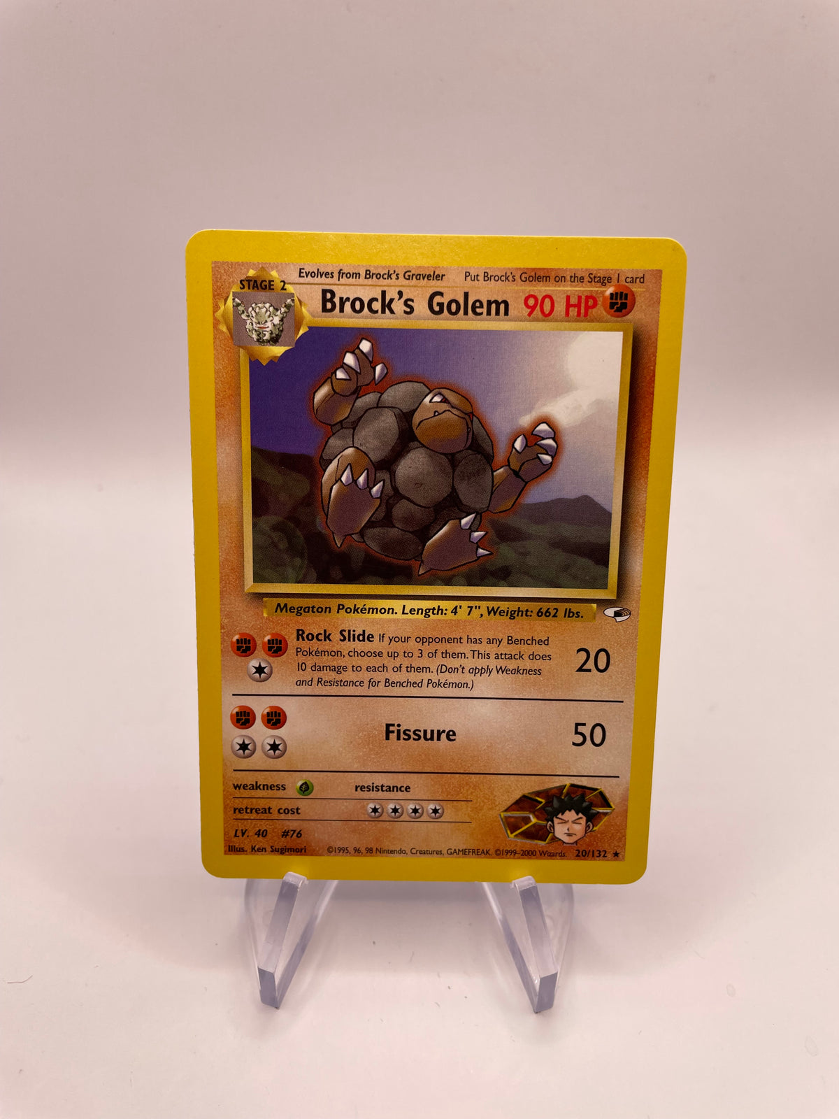 Pokemon Karte Gym Heros Rockos Geowaz 20/132 Englisch