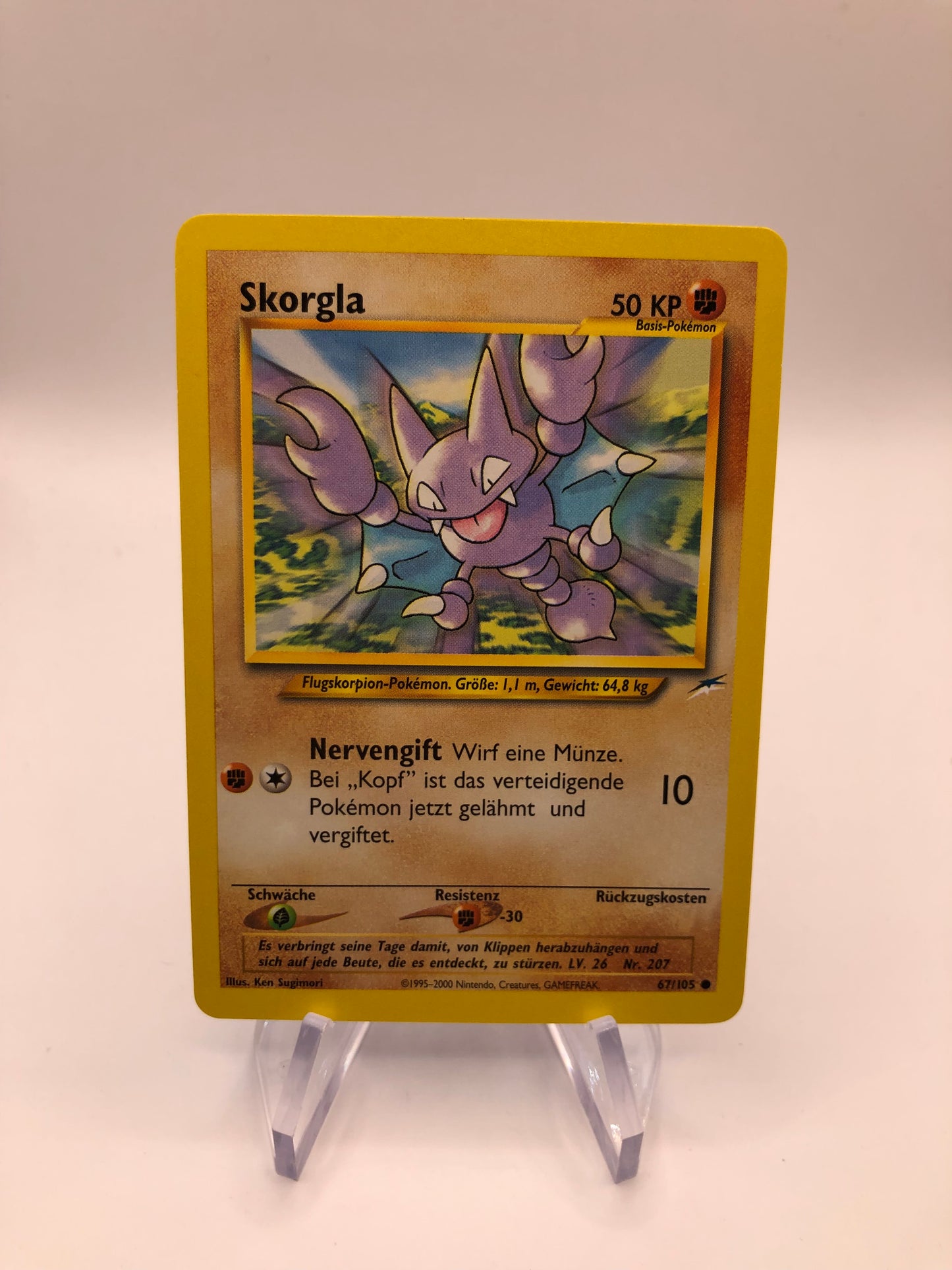 Pokemon Karte Neo Destiny Skorgla 67/105 Deutsch