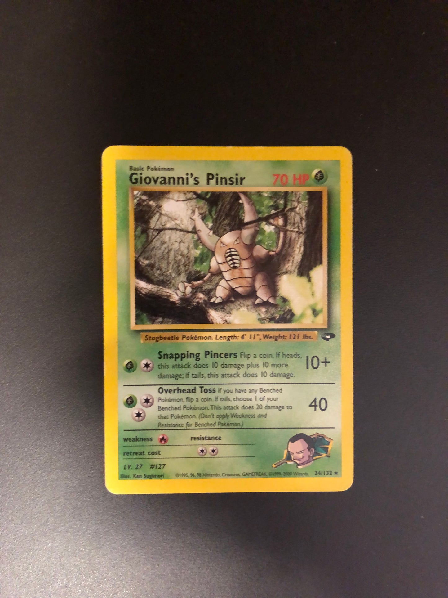 Pokemon Karten Gym Challenge Giovannis Pinsir 24/132 Englisch