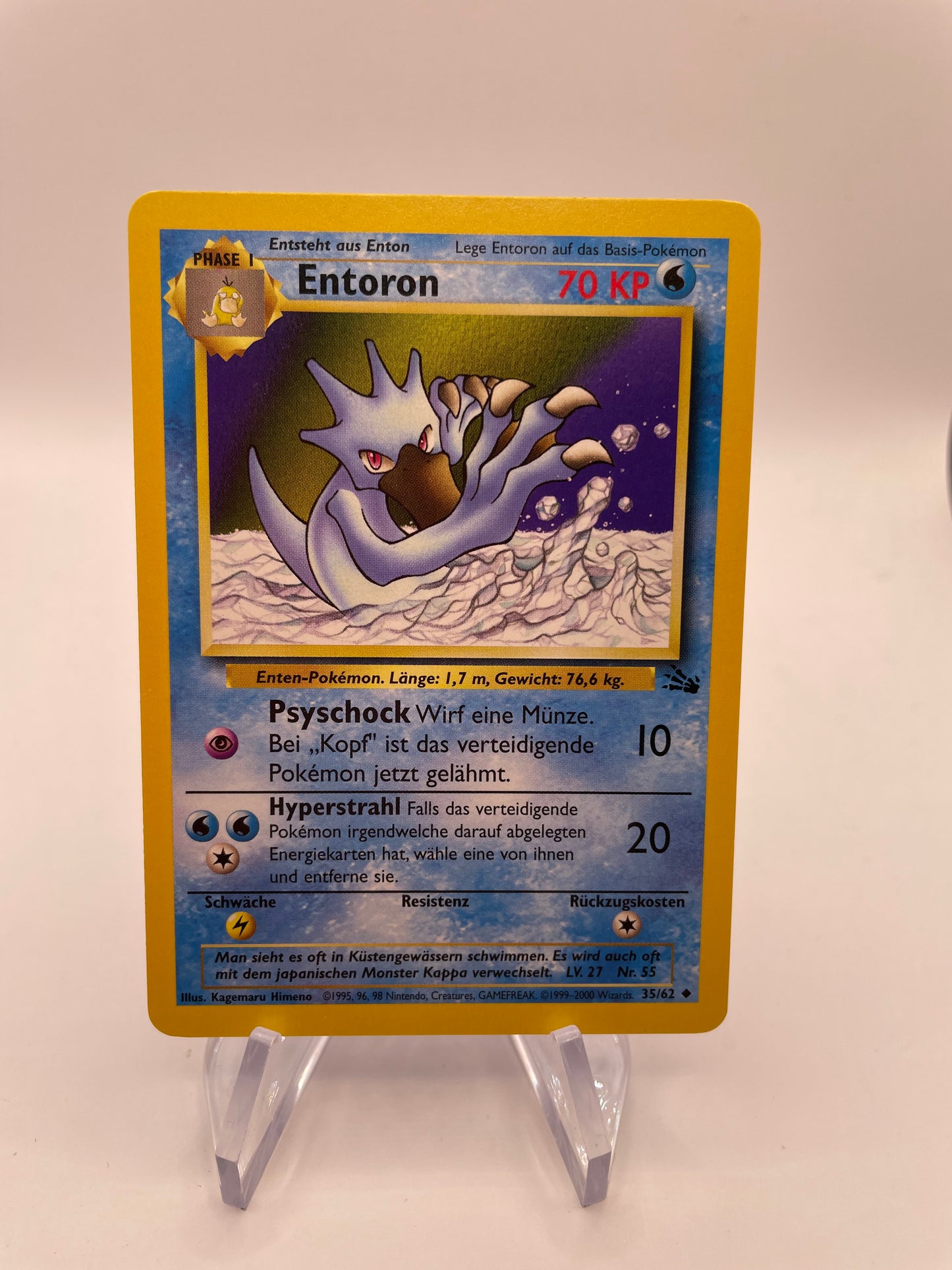 Pokemon Karte Entoron 35/62 Fossil Deutsch