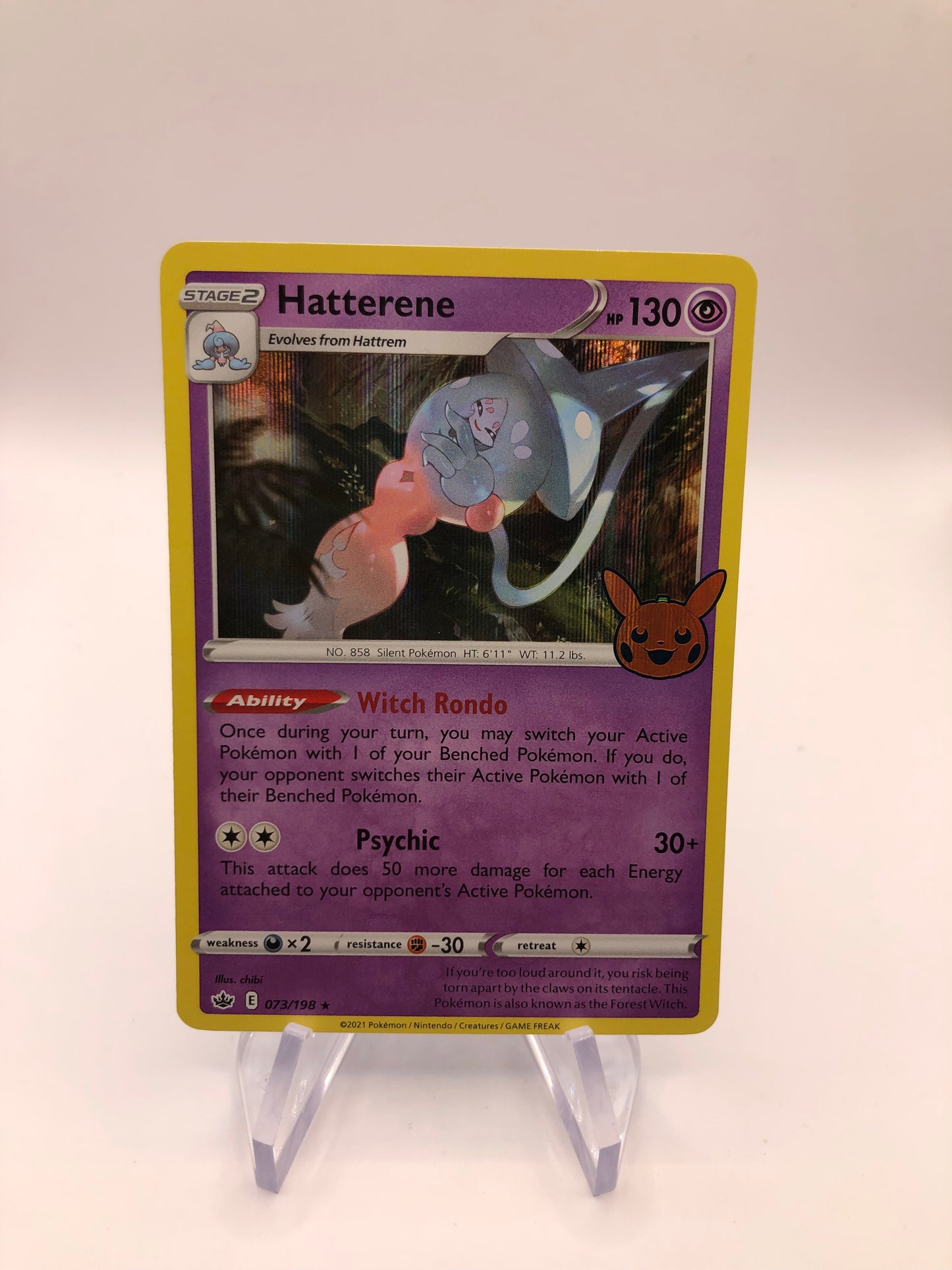 Pokemon Karte Hatterene 73/198 Englisch