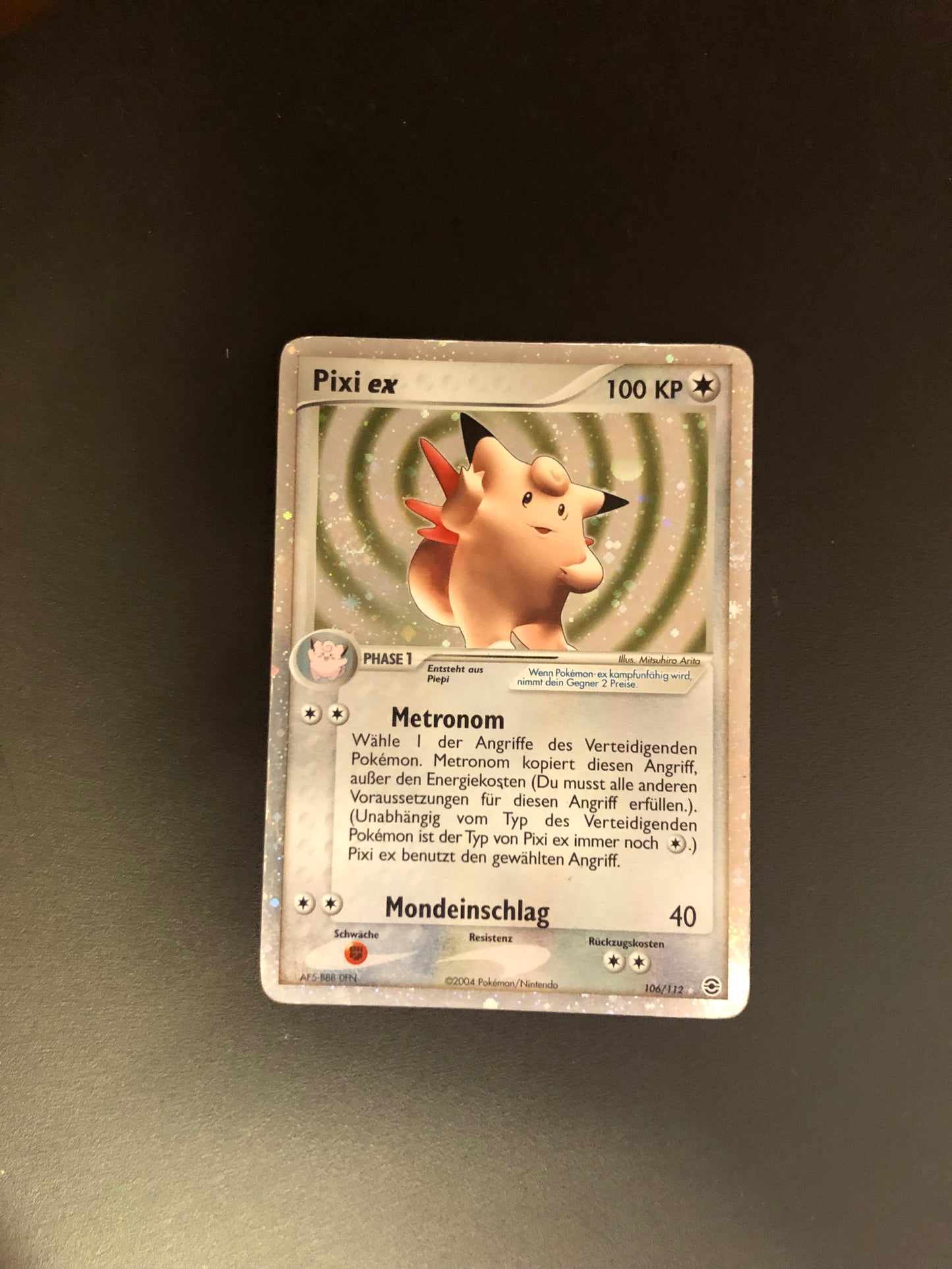 Pokemon Karte EX Pixi 106/112 Deutsch
