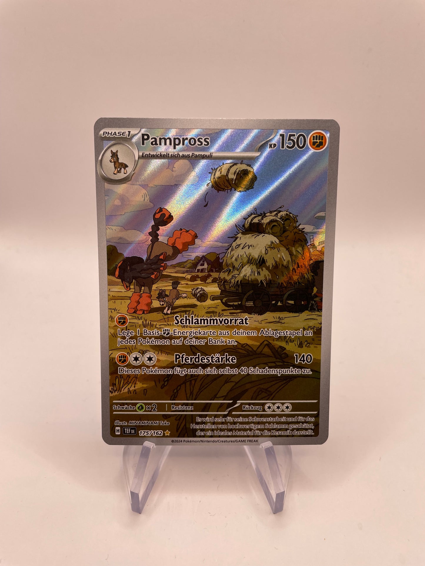 Pokemon Karte Art-Rare Pampross 175/162 Deutsch