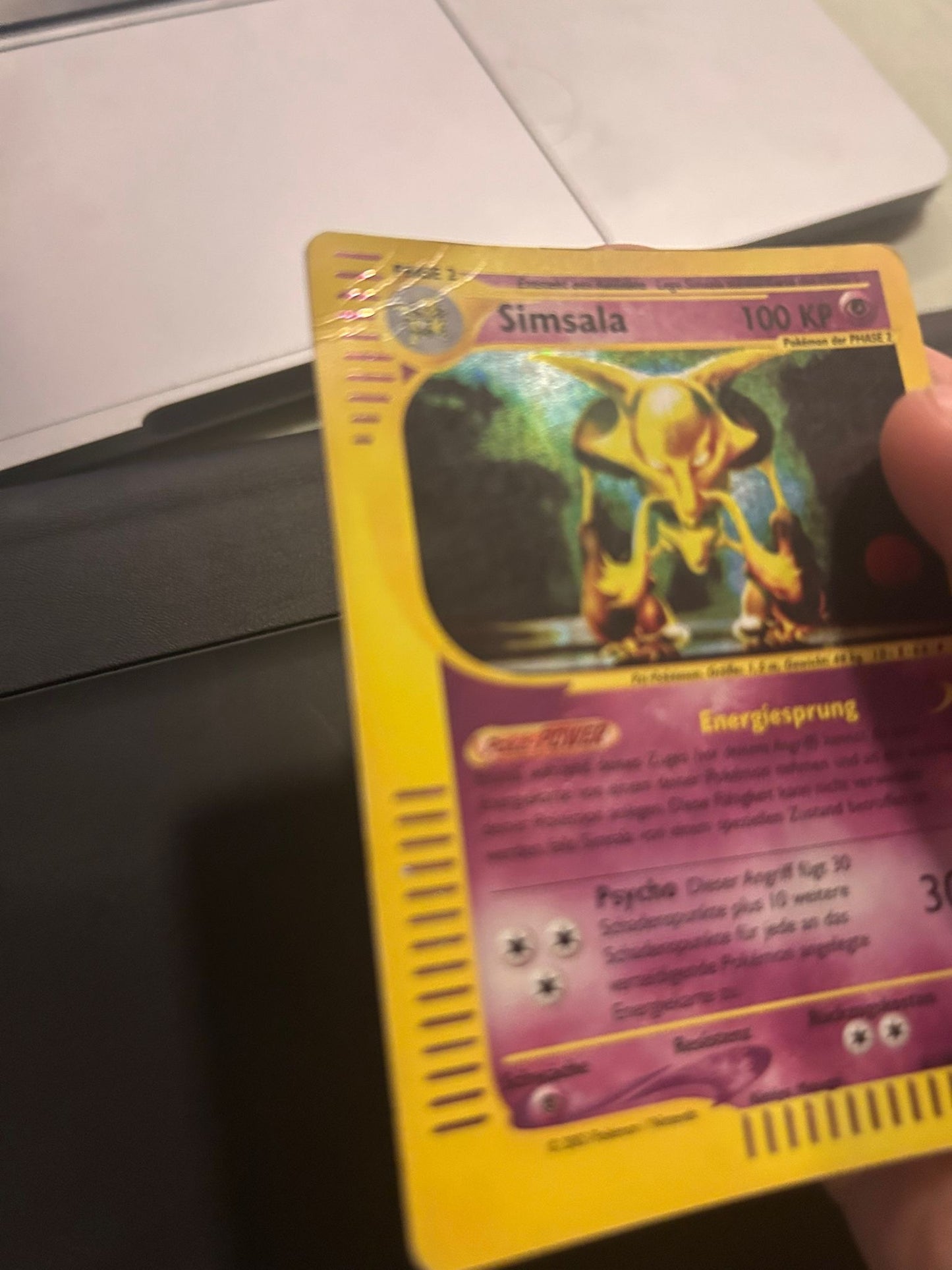 Pokemon Karte E-Serie Holo Simsala H1/H32 Deutsch