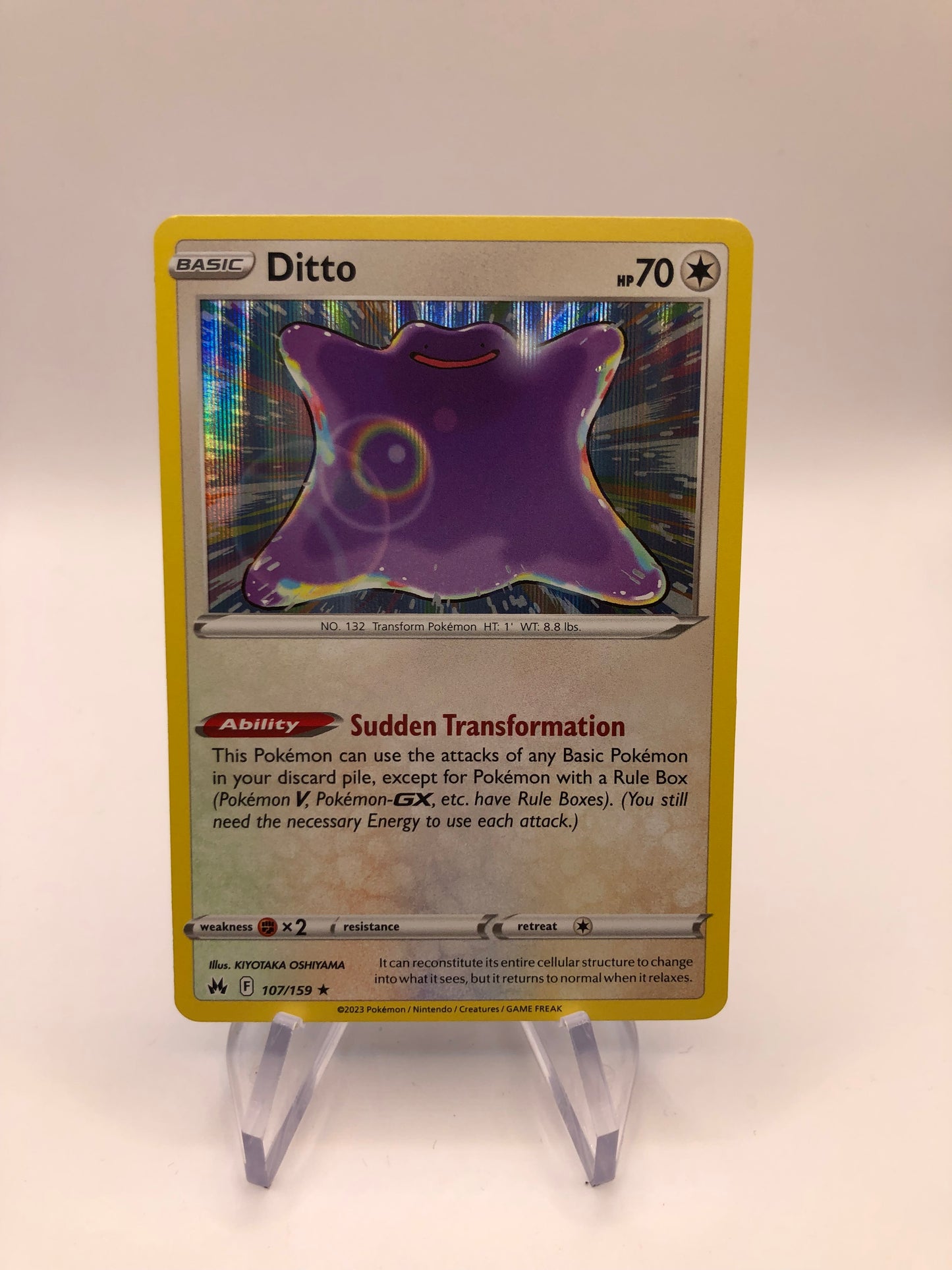 Pokemon Karte Revers Ditto 107/159 Englisch
