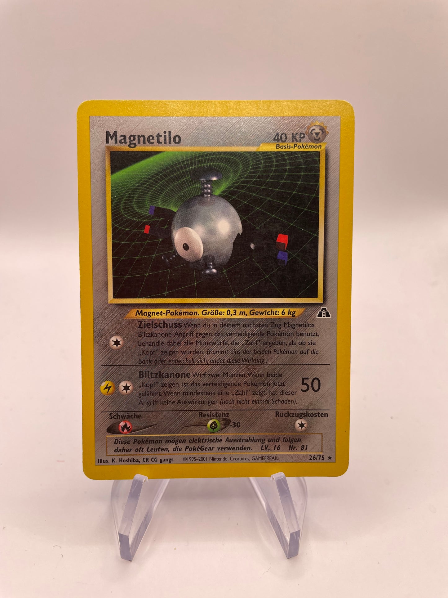 Pokemon Karte Neo Discovery Magnetilo 26/75 Deutsch
