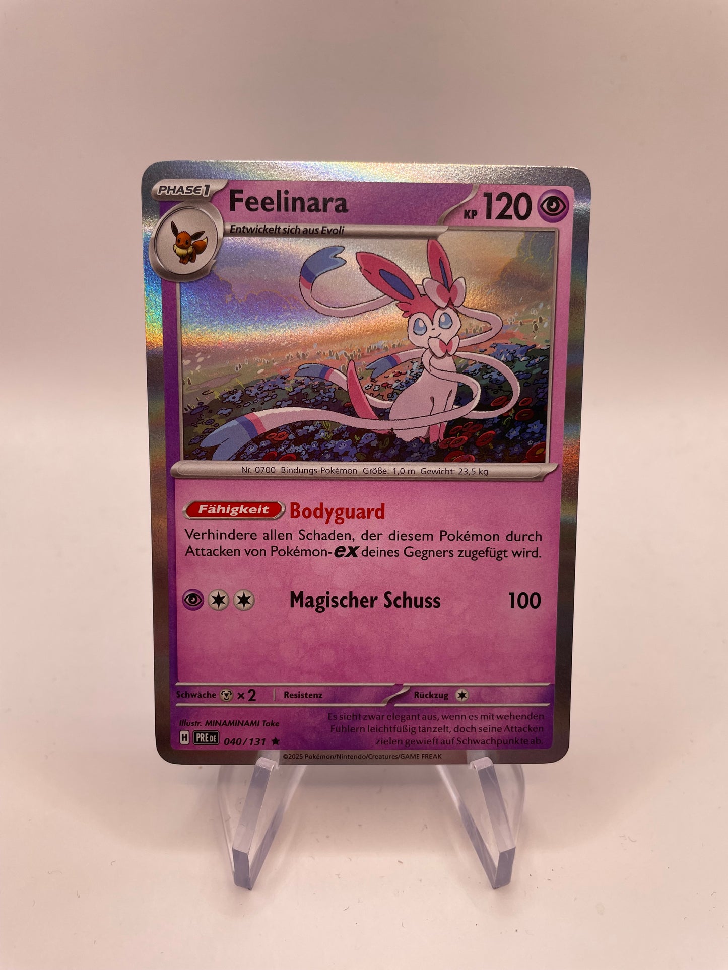 Pokemon Karte Revers Feelinara 40/131 Deutsch