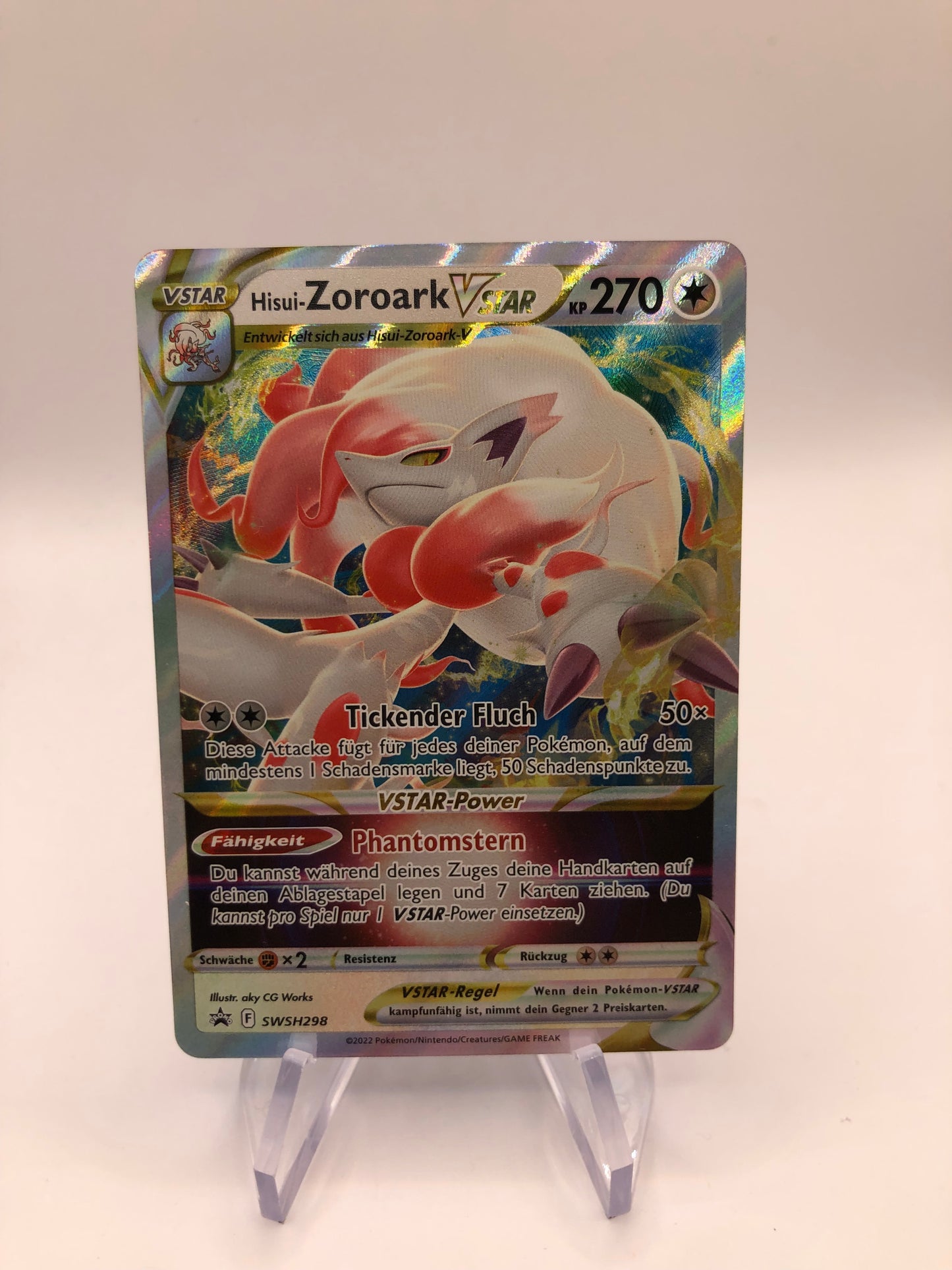 Pokemon Karte Vstar Promo Zoroark SWSH298 Deutsch