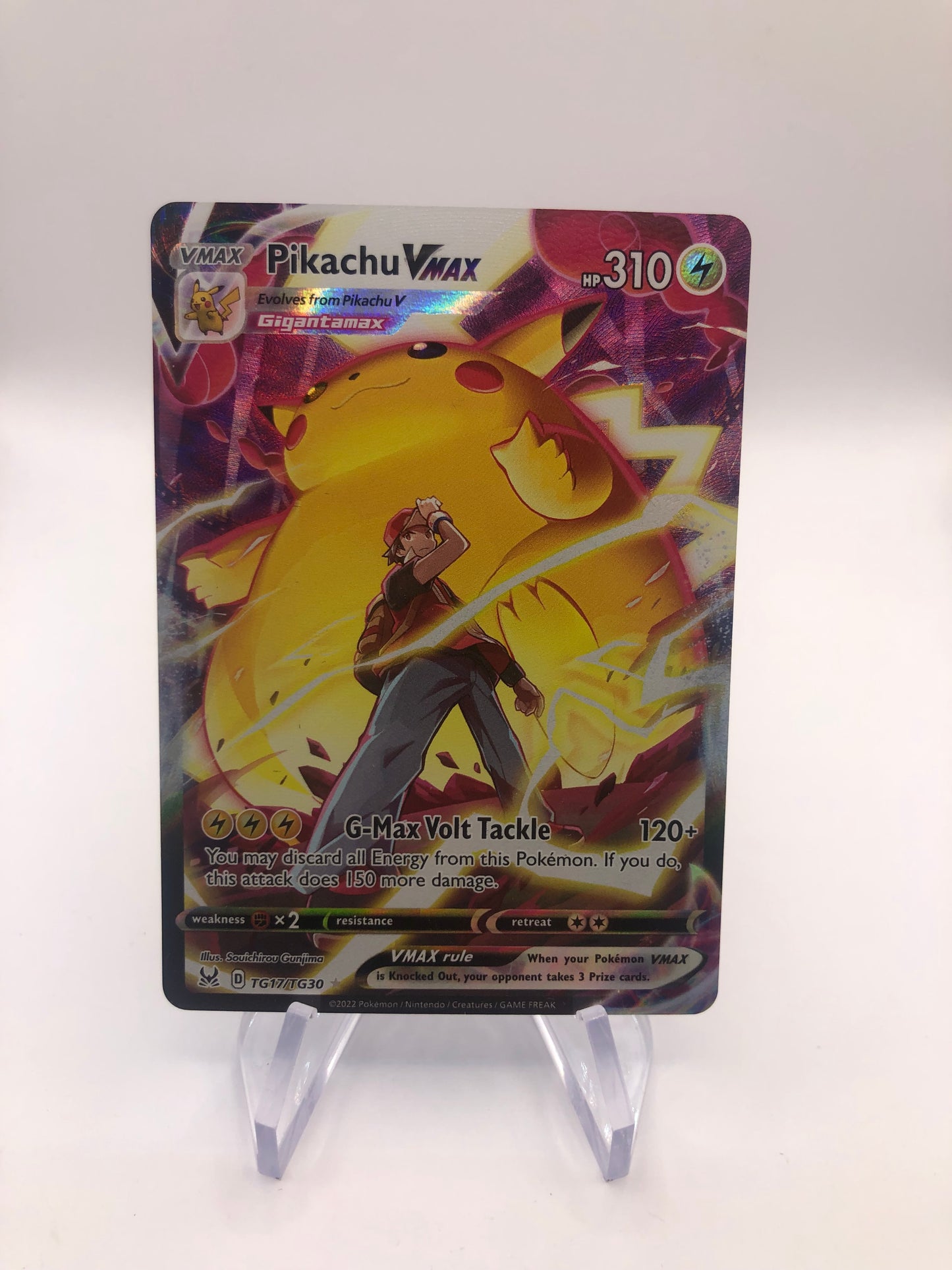 Pokemon Karte Vmax Alt-Art Pikachu TG17/TG30 Englisch