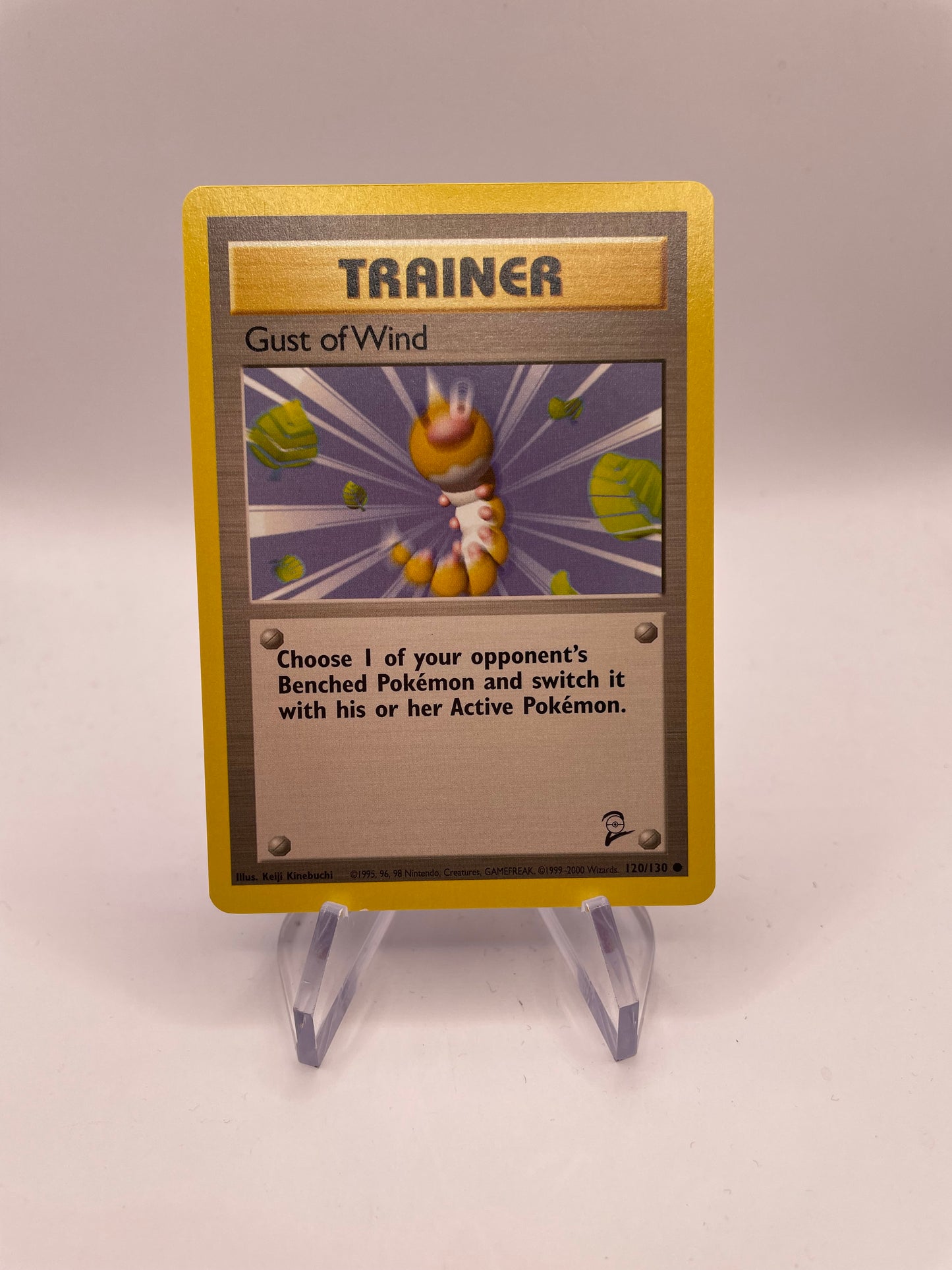 Pokemon Karte Base Set 2 Trainer Gust of Wind 120/111 Englisch
