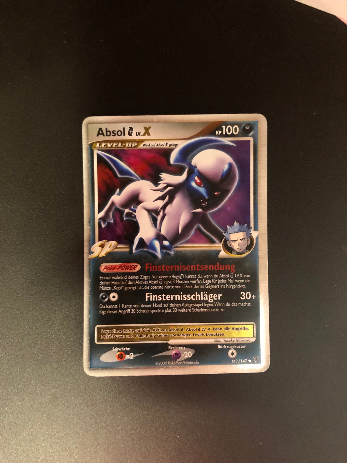 Pokemon Karte Lv.X Absol 14/147 Deutsch