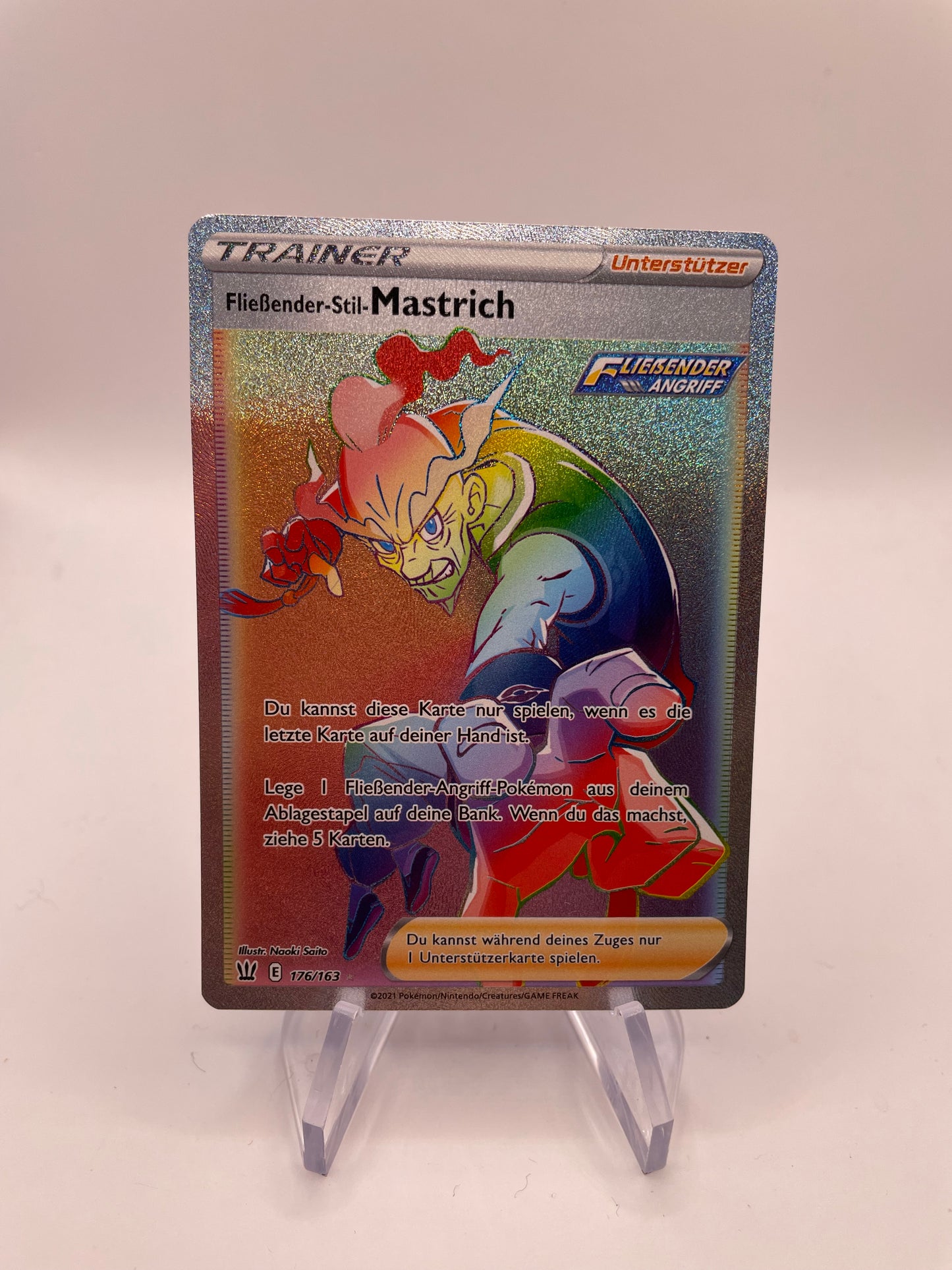 Pokemon Karte Trainer Mastrich 176/163 Deutsch