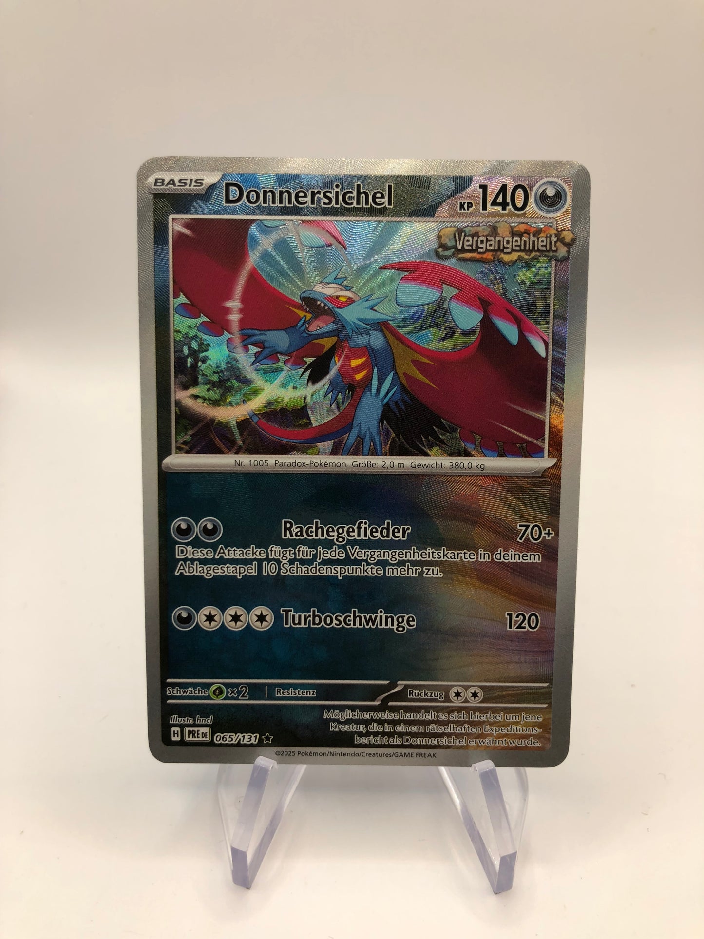 Pokemon Karte Revers Donnersichel 65/131 Deutsch