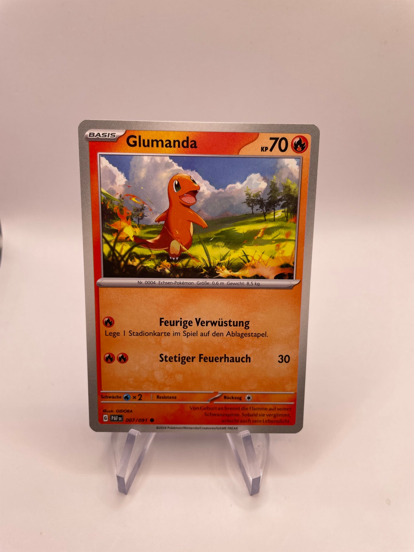 Pokemon Karte Glumanda 7/91 Deutsch