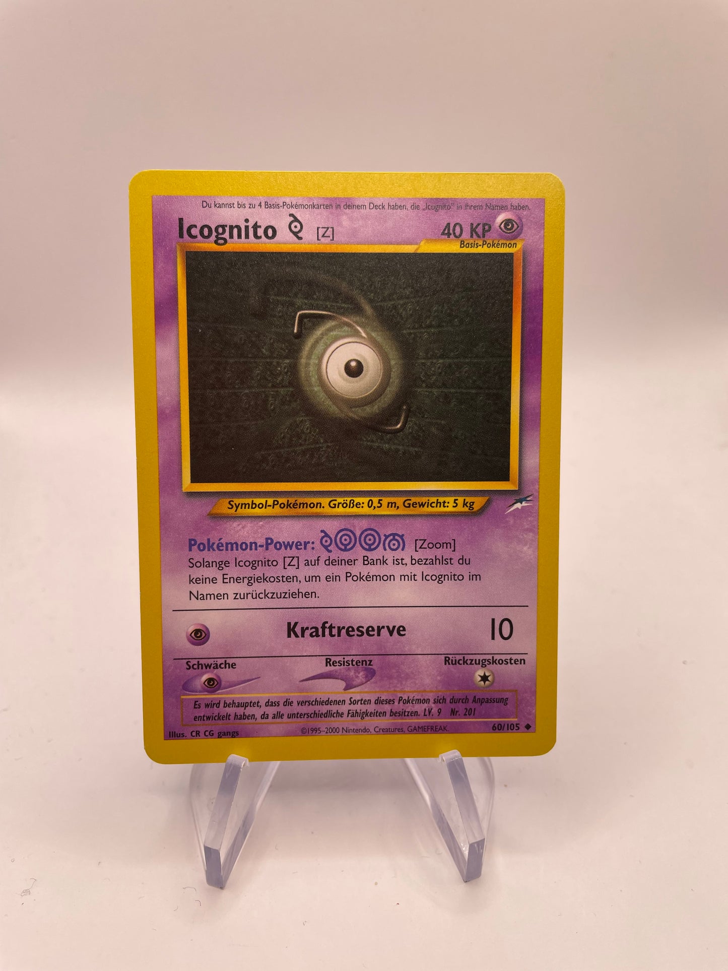 Pokemon Karte Neo Destiny Icognito 60/105 Deutsch