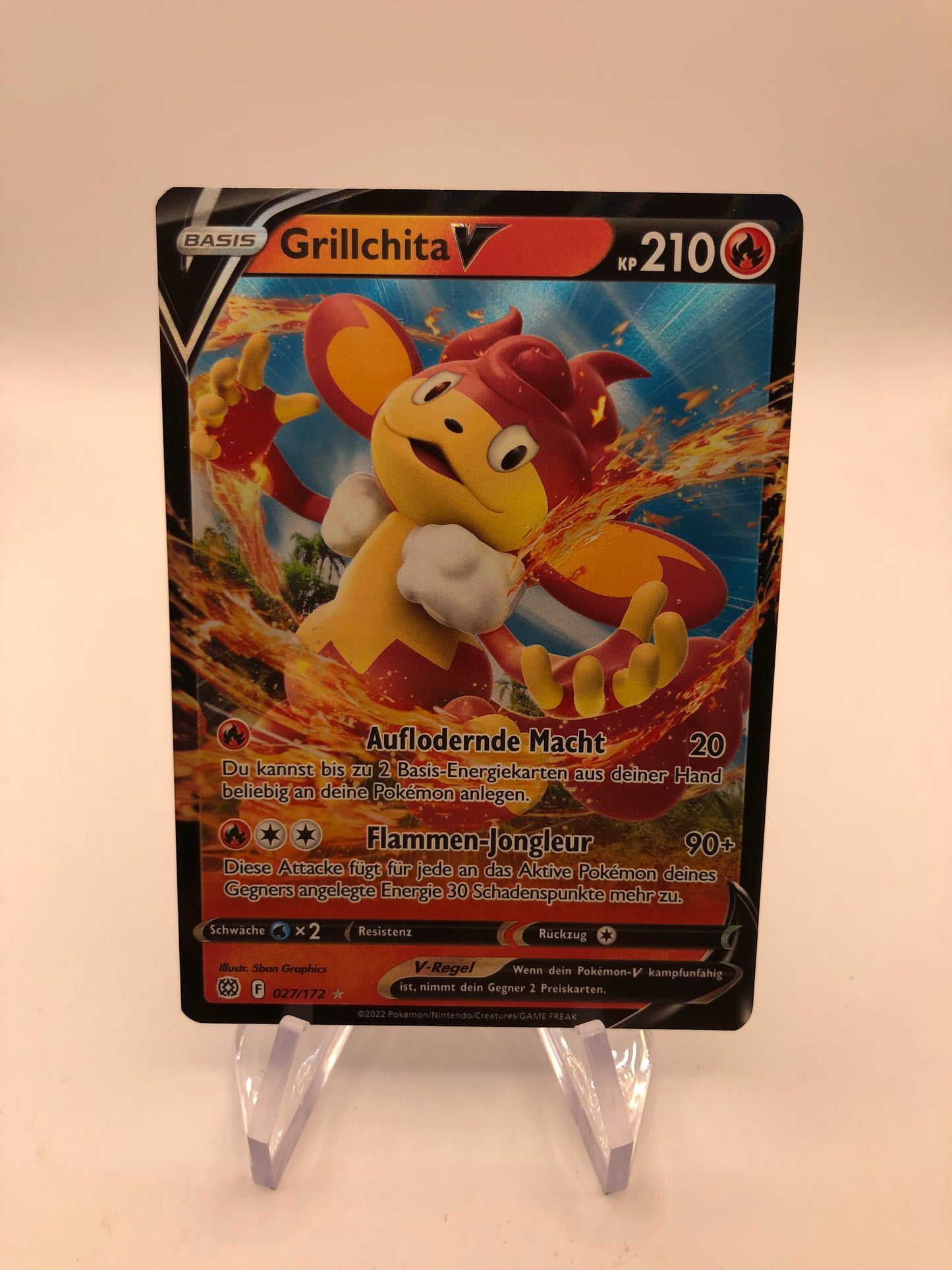 Pokemon Karte Grillchita 27/172 Deutsch