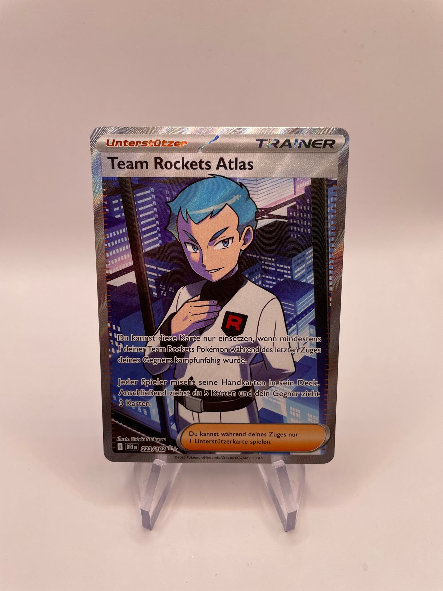 Pokémon Karte Trainer Team Rockets Atlas 223/182 Deutsch