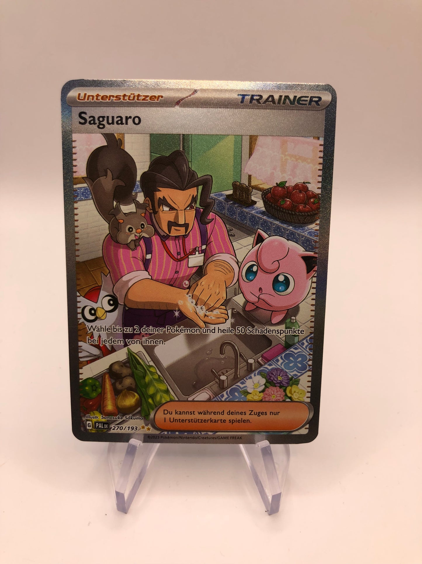 Pokemon Karte Trainer Saguaro 270/193 Deutsch