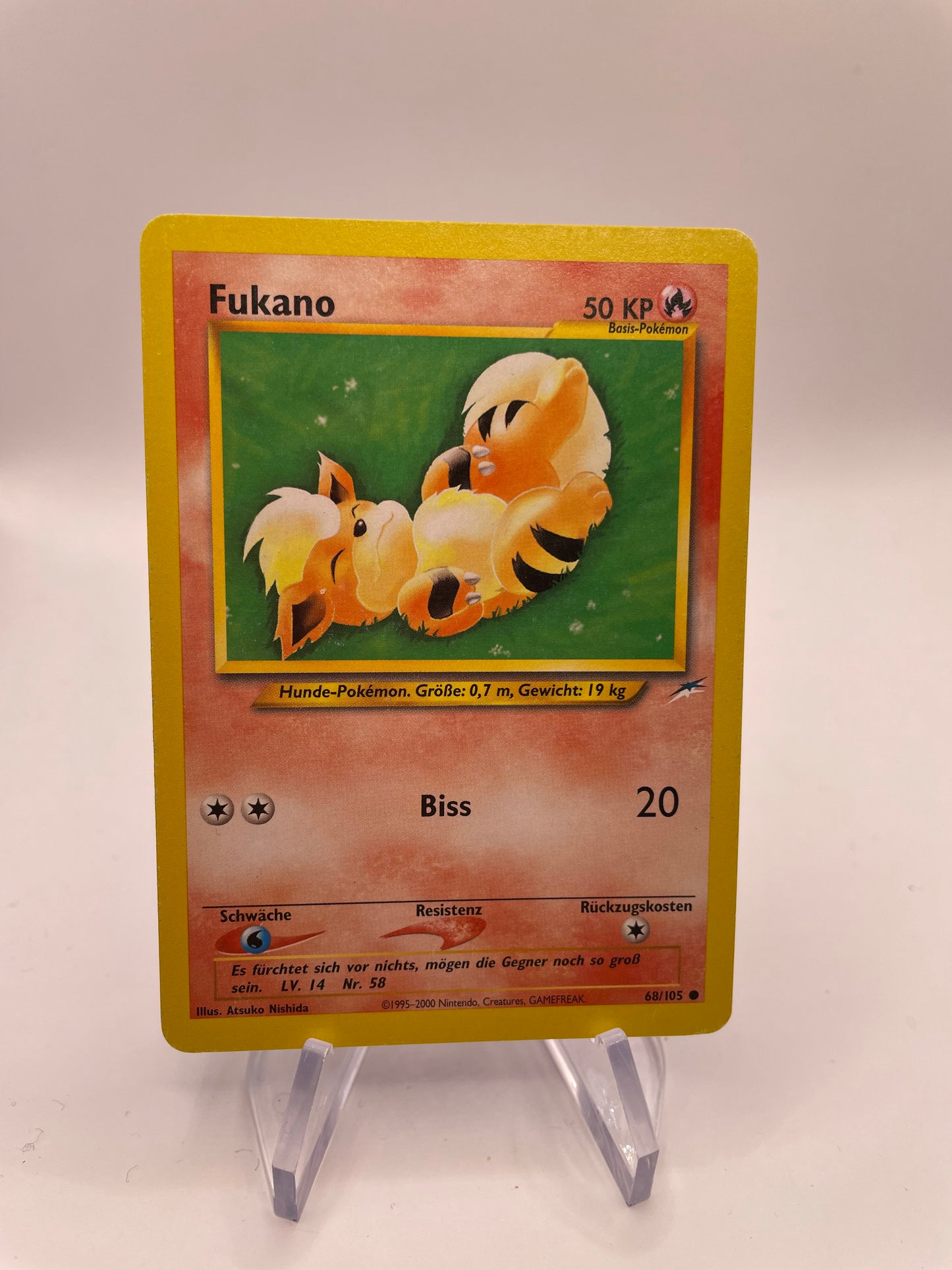 Pokemon Karte Neo Destiny Fukano 68/105 Deutsch