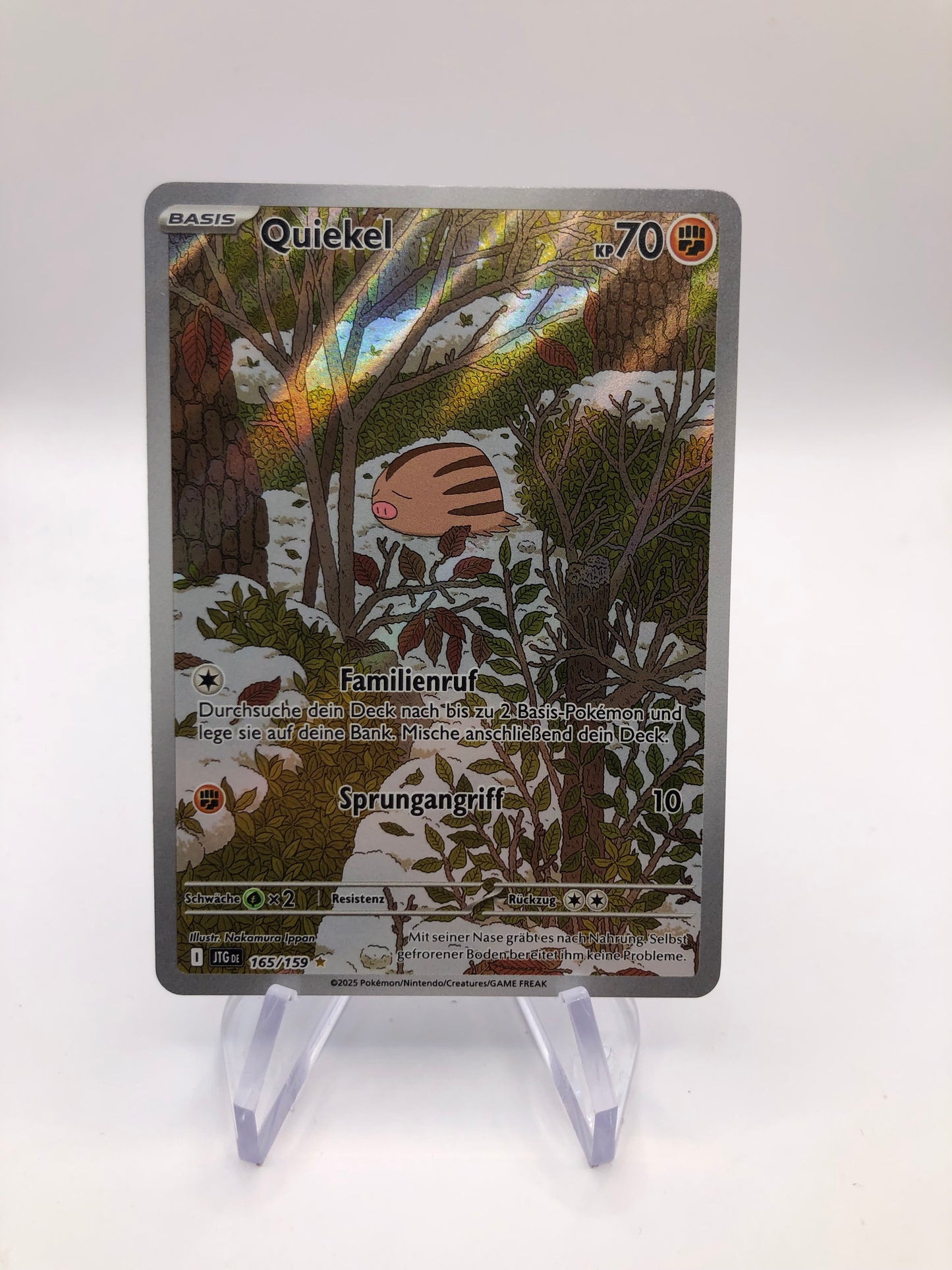 Pokemon Karte Art-Rare Quiekel 165/159 Deutsch