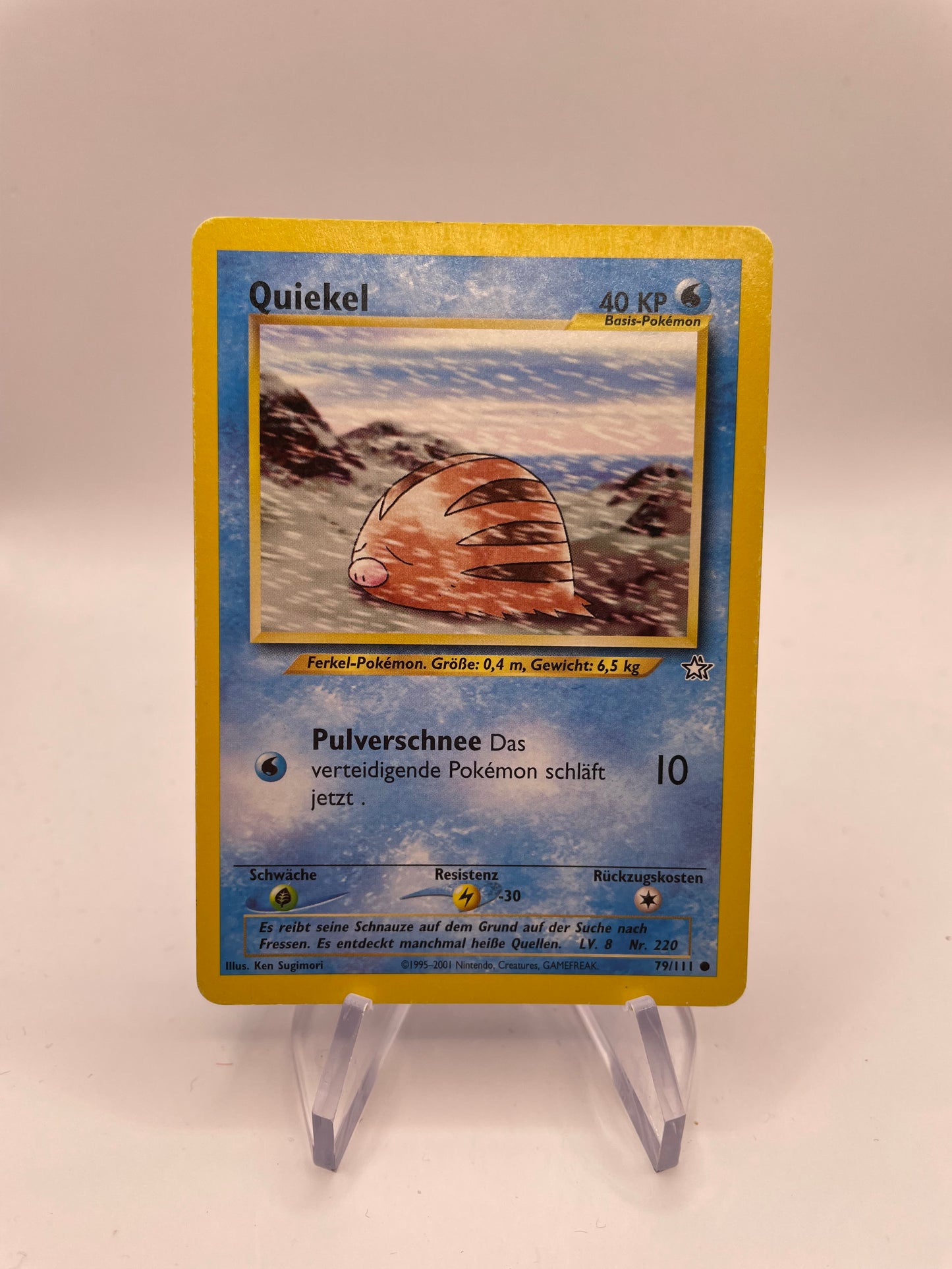 Pokemon Karte Neo Genesis Quiekel 79/111 Deutsch