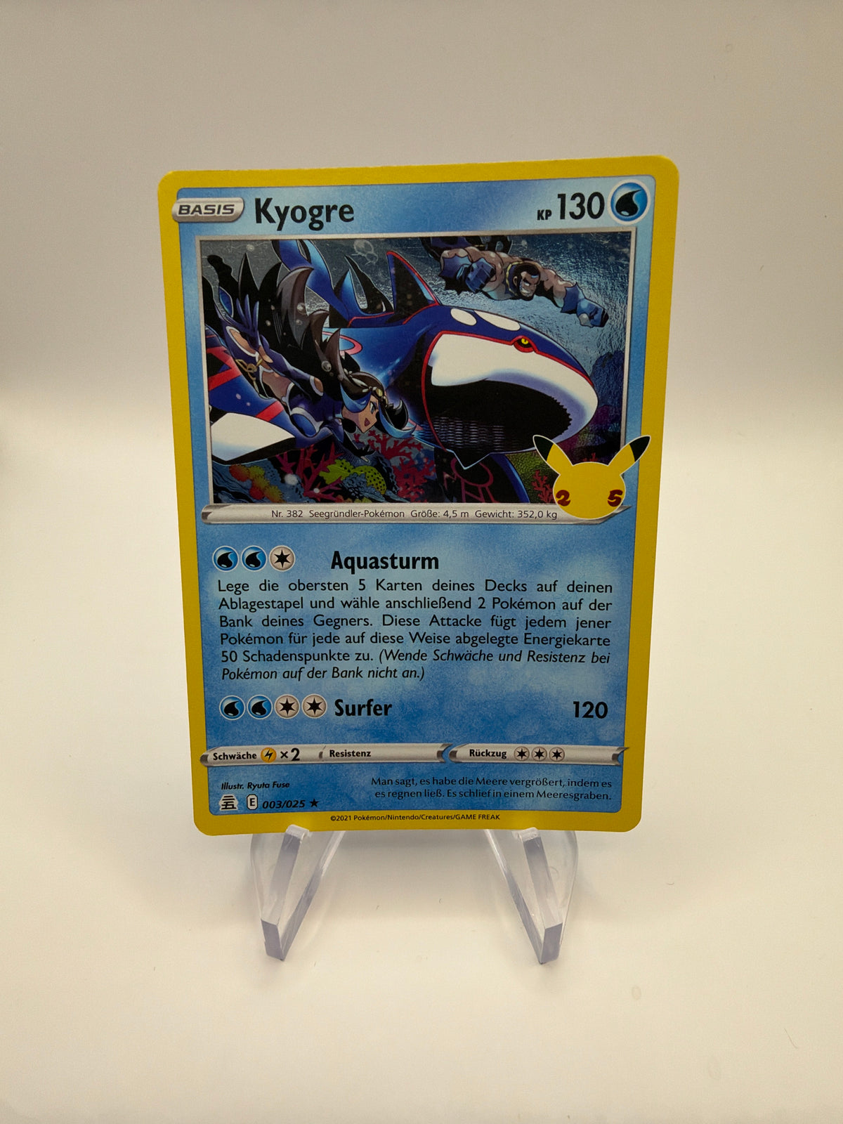 Pokemon Karte Celebration Kyogre 3/25 Deutsch