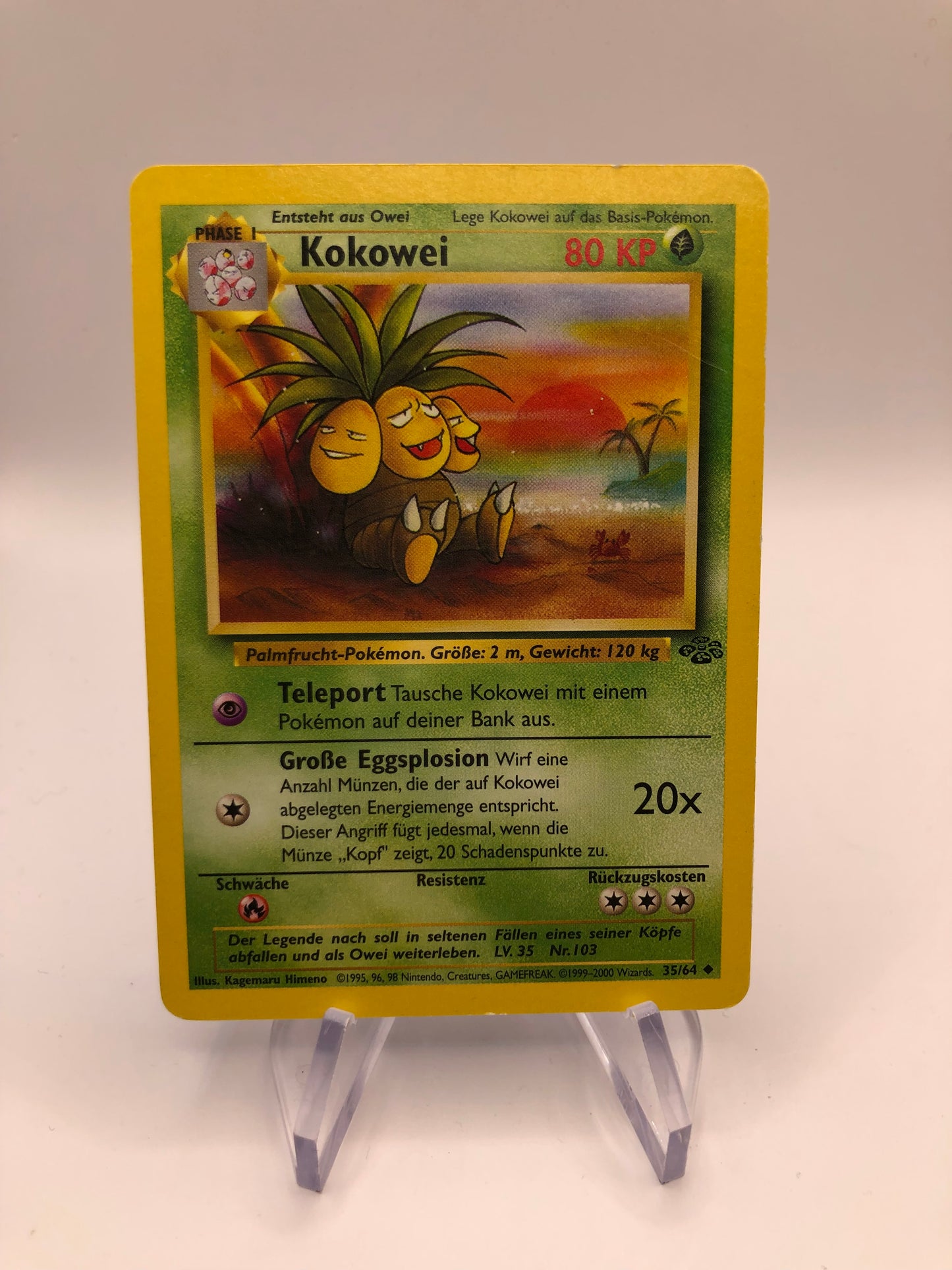 Pokemon Karte Jungel Kokowei 35/64 Deutsch