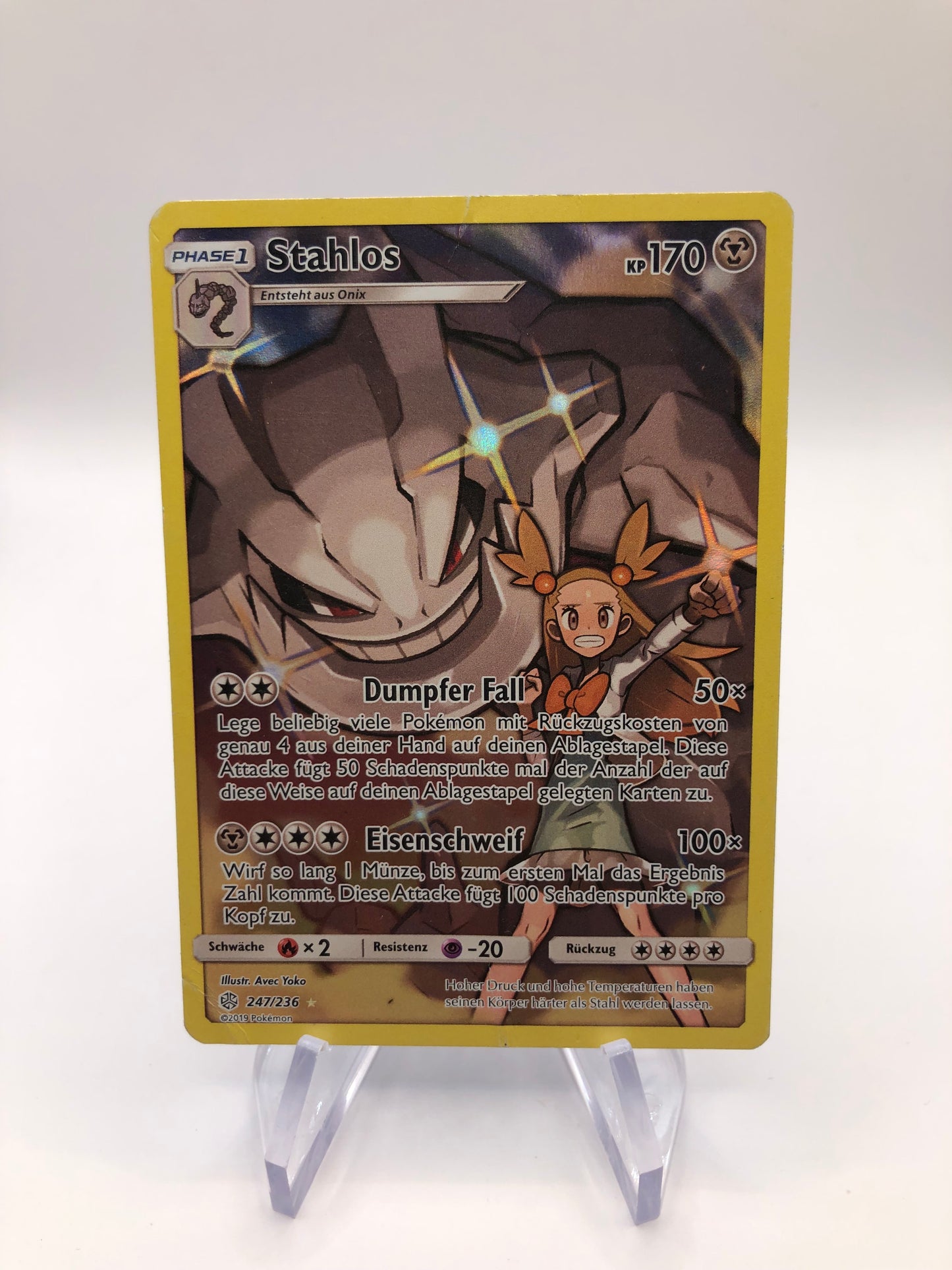 Pokemon Karte Art-Rare Stahlos 247/236 Deutsch