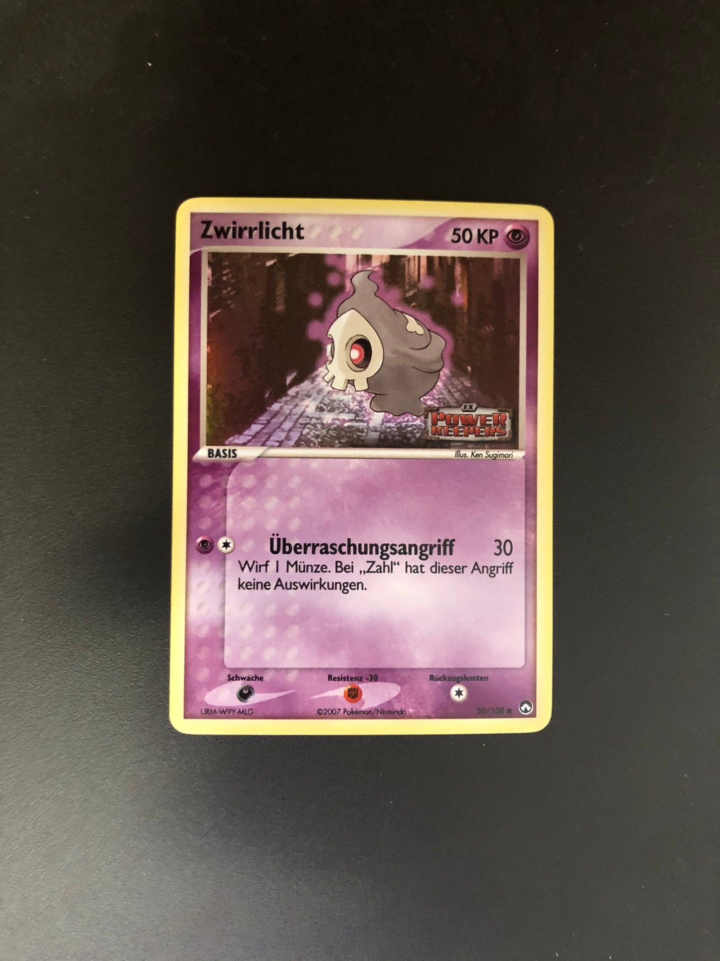 Pokemon Karte Stamp Zwirrlicht 50/108 Deutsch