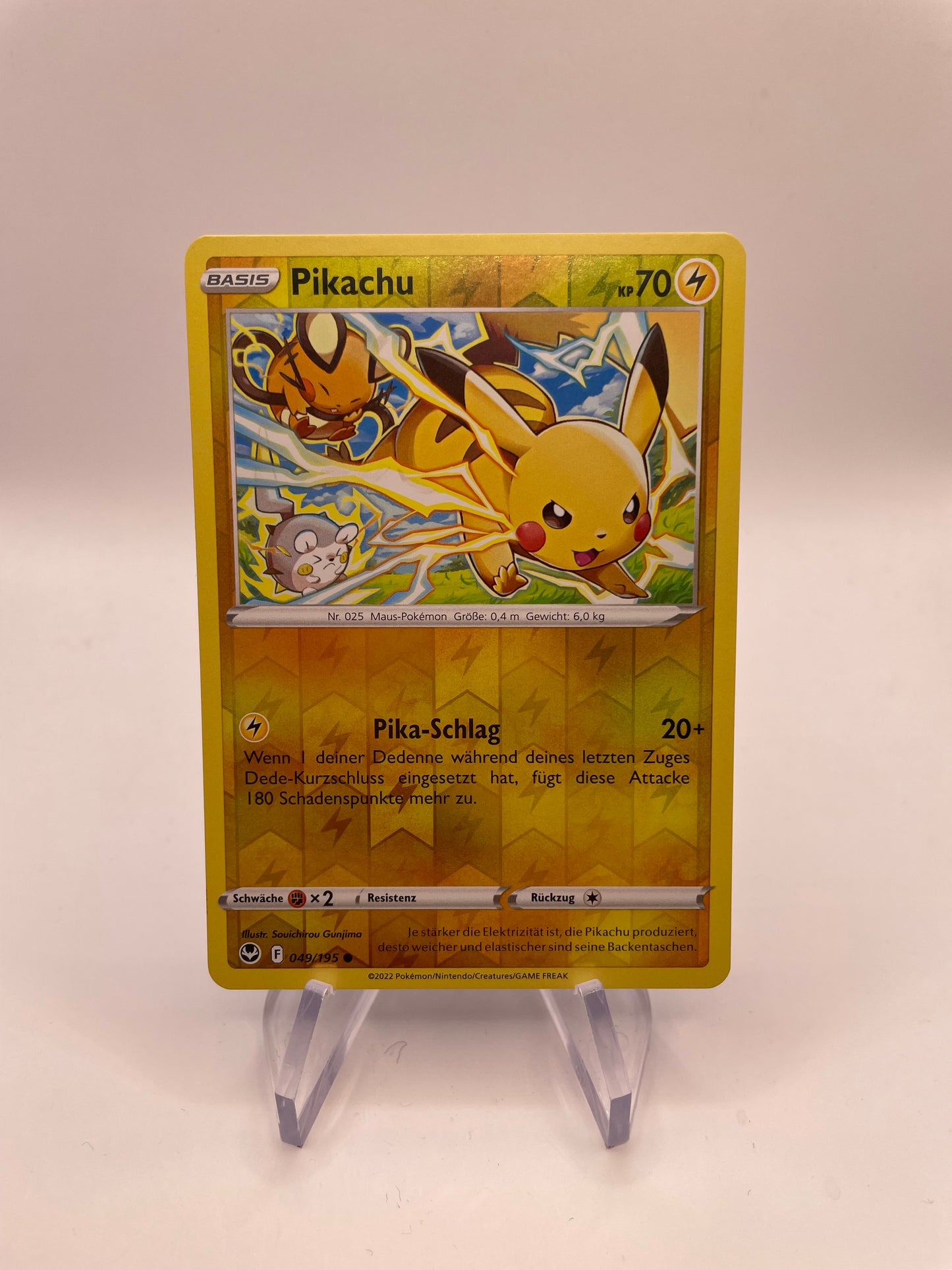 Pokémon Karte Pikachu 49/195 Deutsch