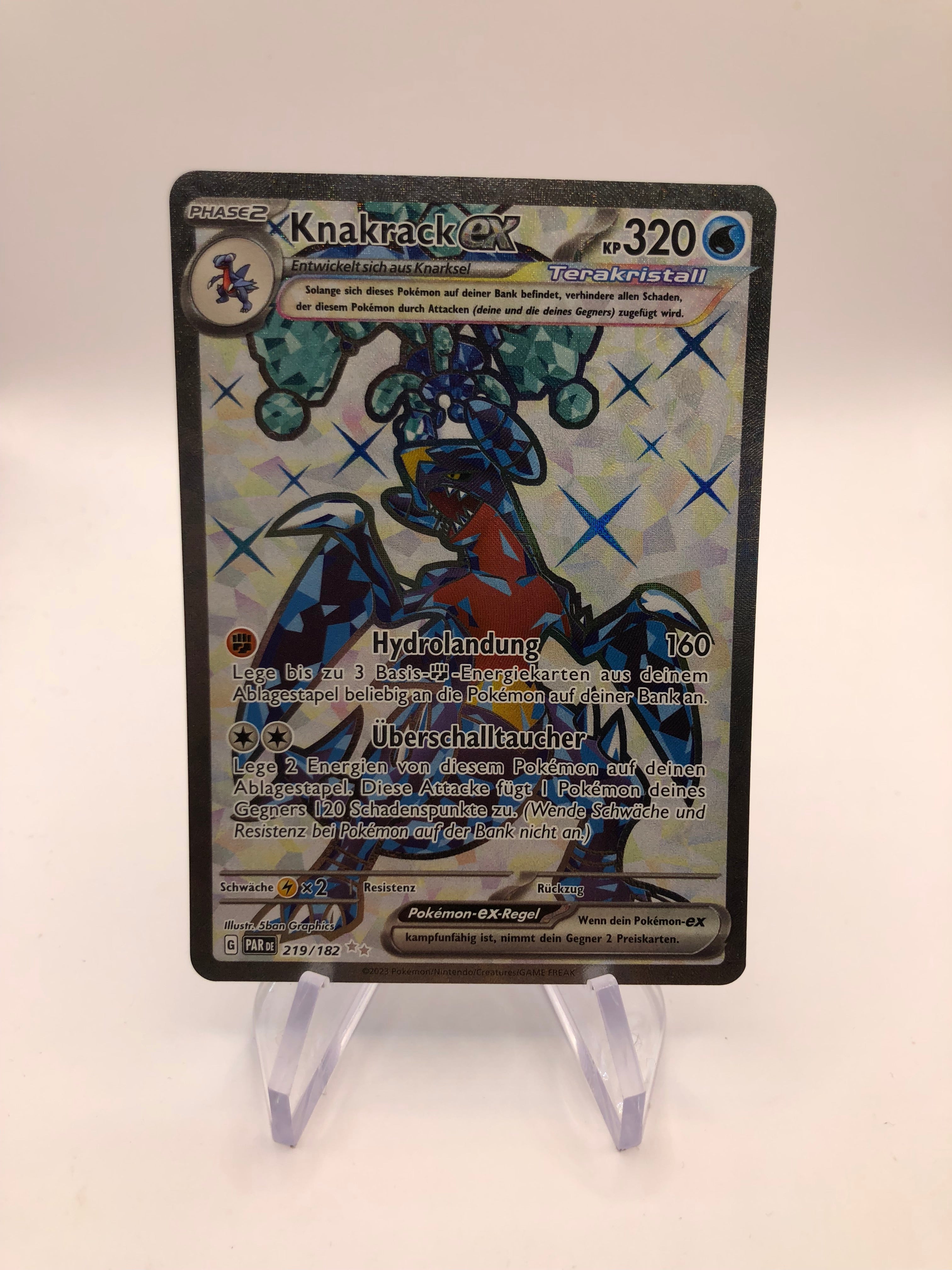 Pokemon Karte Promo EX Fullart Knakrack 219/182 Deutsch SHPNPokestore Pokemon Karte Promo EX Fullart Knakrack 219/182 Deutsch SHPNPokestore