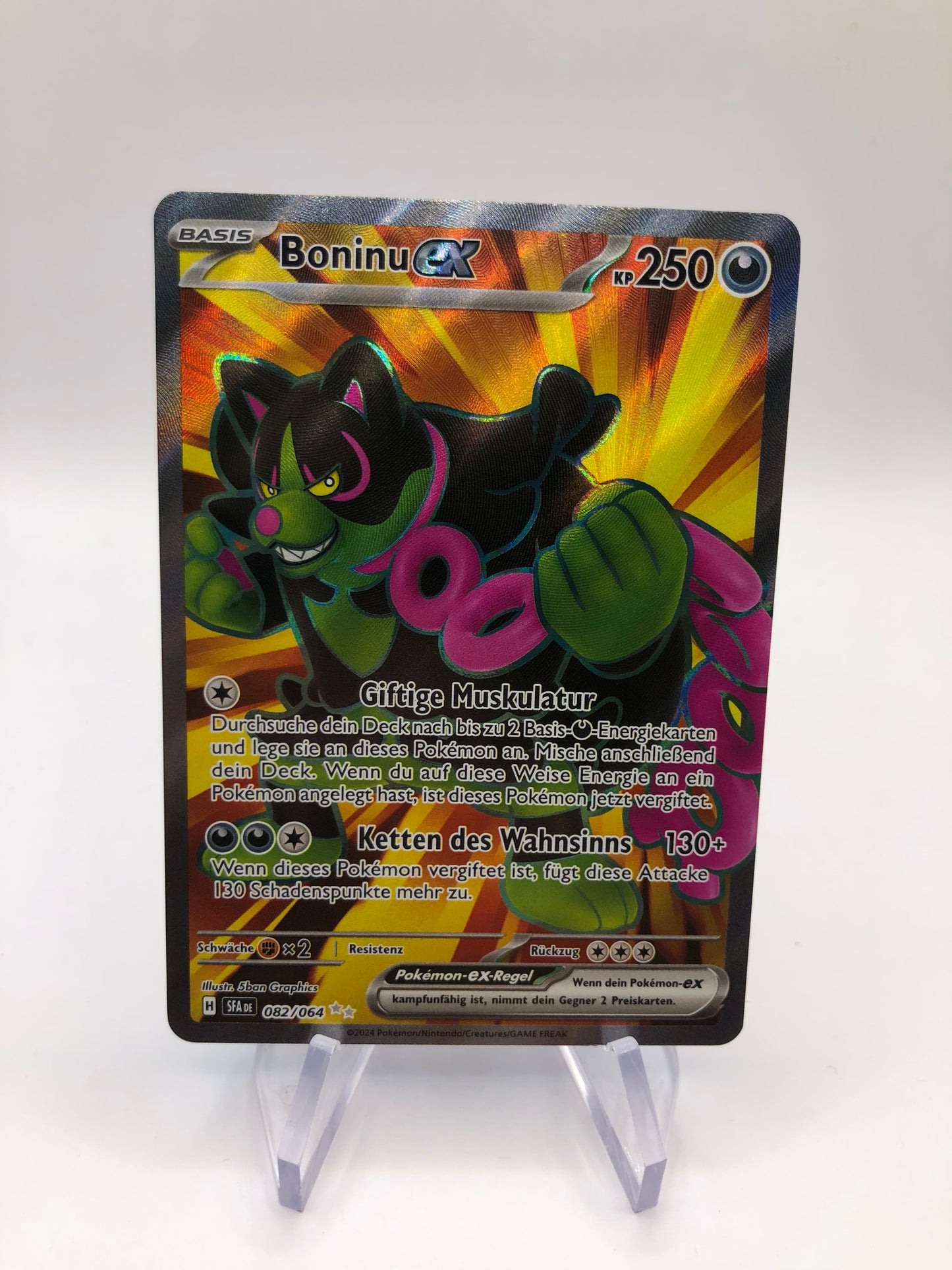 Pokemon Karte Ex Fullart Boninu 82/64 Deutsch