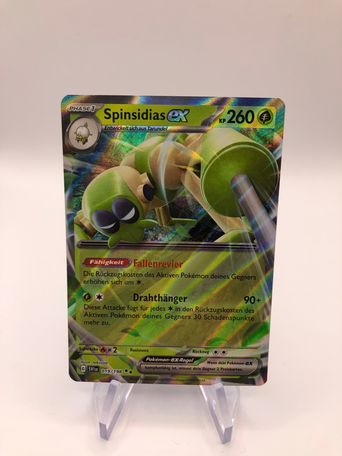 Pokemon Karte Ex Spinsidias 19/198 Deutsch