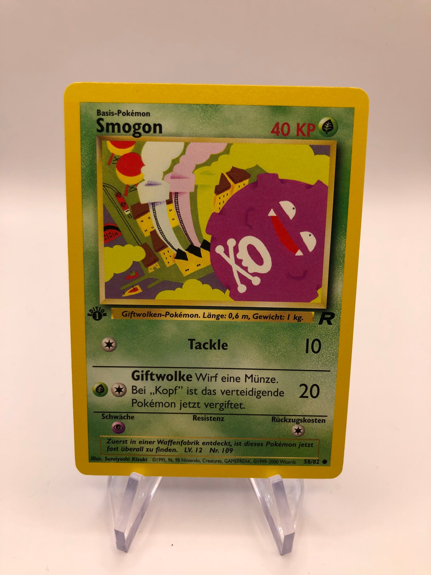 Pokemon Karte Rocket Smogon 58/82 Deutsch