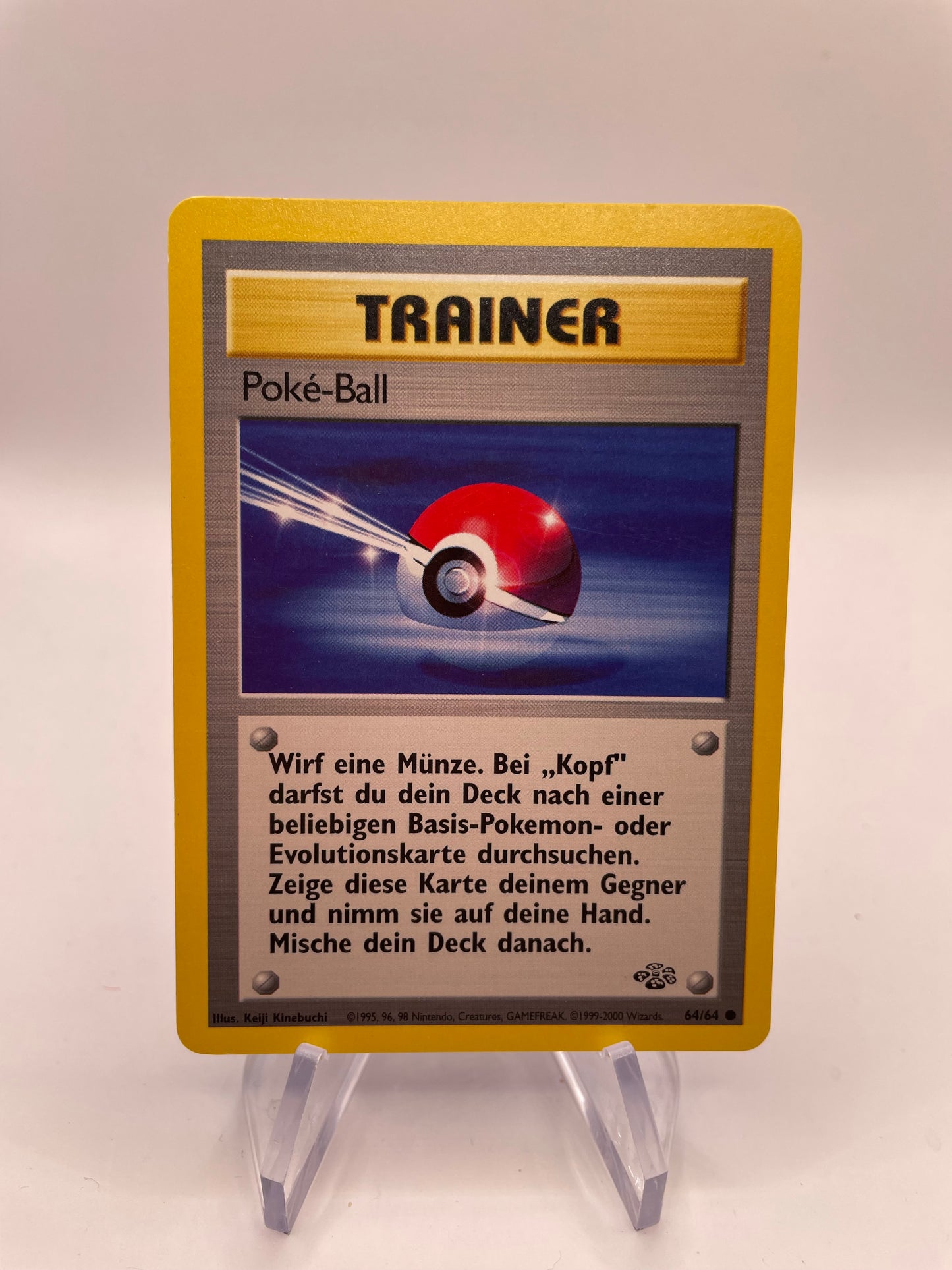 Pokemon Karte Jungel Trainer Poké-Ball 64/64 Deutsch